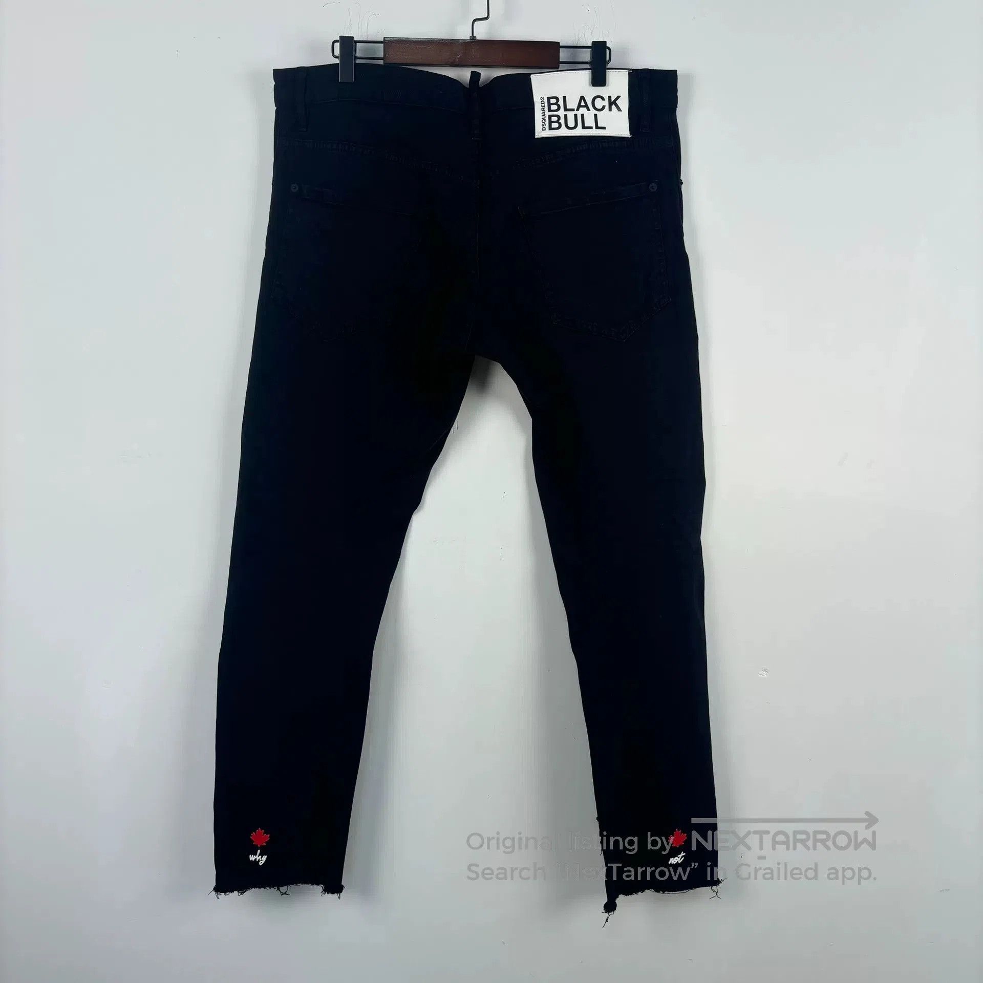 Dsquared2 dsquared2 black logo denim pants size 53. Size US 42 / EU 58 - 2 Thumbnail