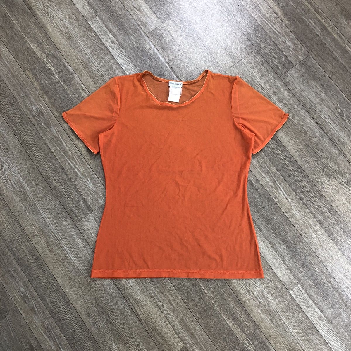 Dolce & Gabbana × Vintage Vintage Dolce & Gabbana Luxury Underwear Transparency Tee Size S / US 4 / IT 40 - 1 Thumbnail