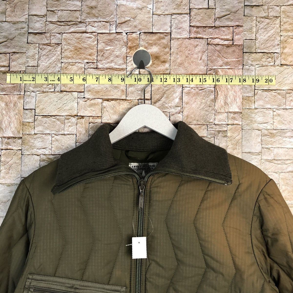Vintage H.Winner GMBH & Co faded Green vintage puffer Jacket #A881 Size US M / EU 48-50 / 2 - 4 Thumbnail
