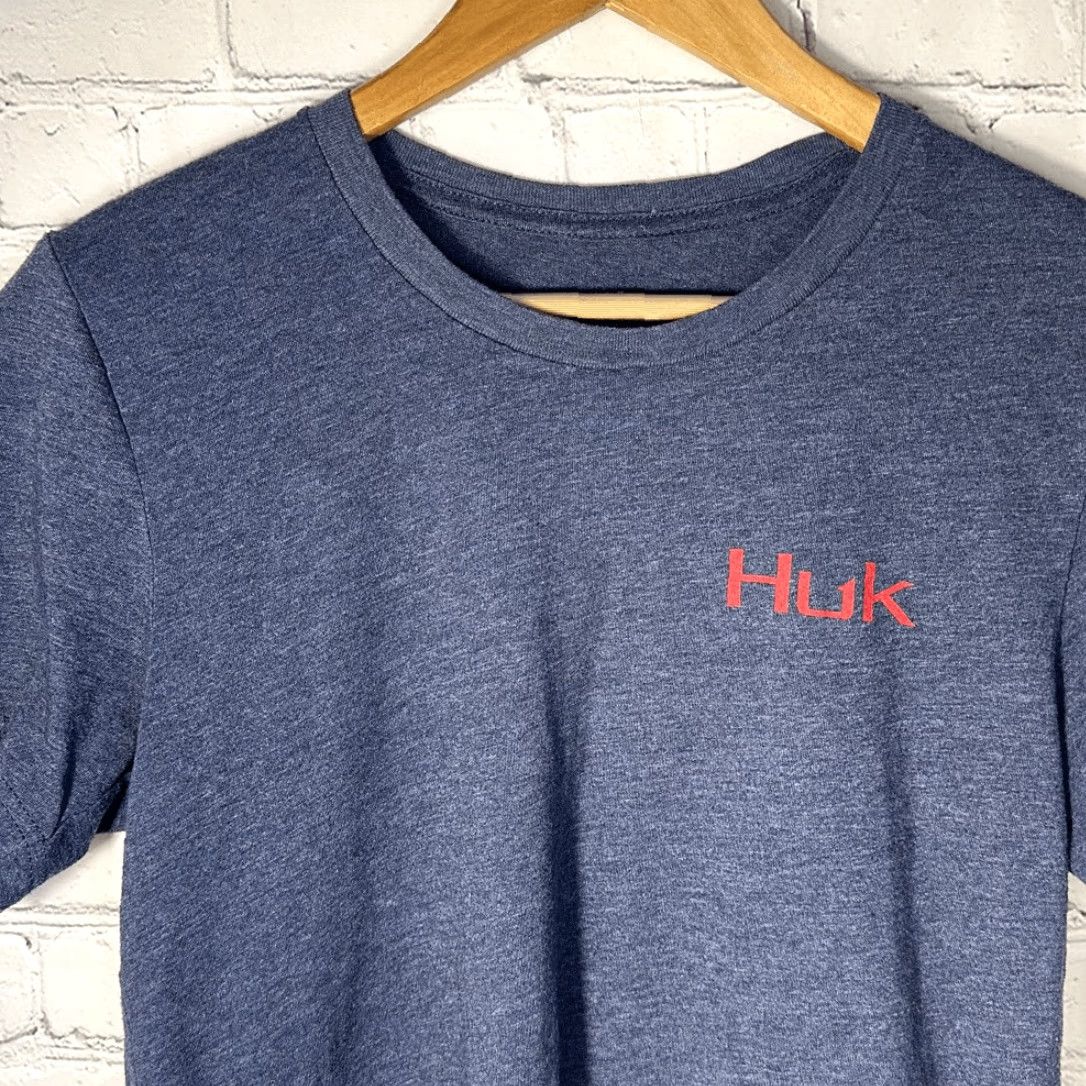 Vintage VINTAGE Huk Fishing Gray Short Sleeve T-Shirt Size S Small Mens Shirt Gray Fish Theme 90s Size US S / EU 44-46 / 1 - 4 Thumbnail