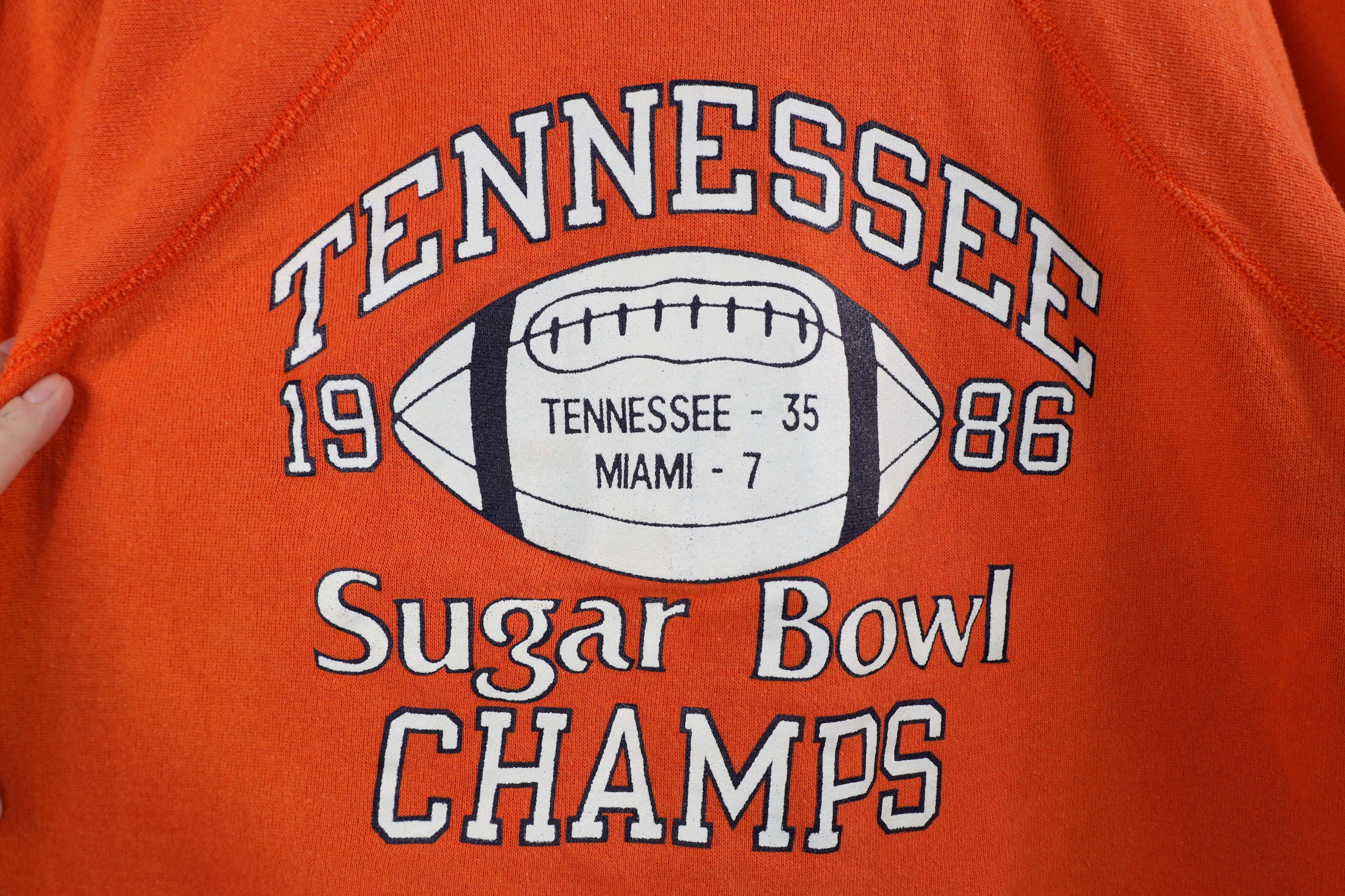 Champion × Vintage Vintage 80s Champion University of Tennessee Sweatshirt Size L / US 10 / IT 46 - 4 Thumbnail