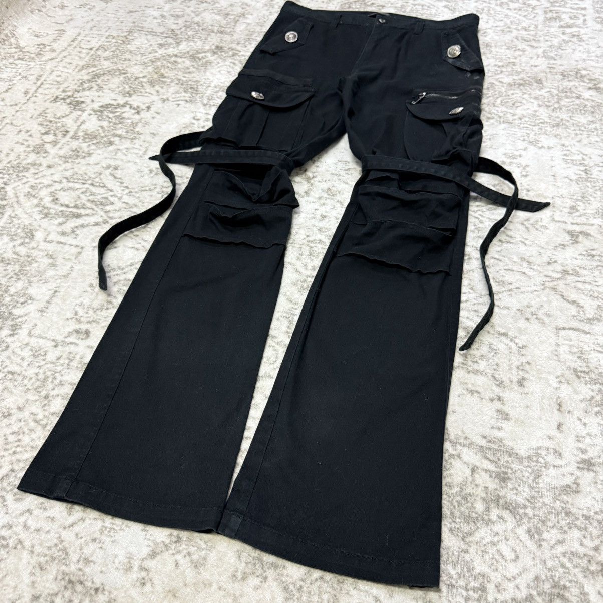 Le Grande Bleu (L.G.B.) Japanese Brand Saucy Cool Bondage Cargo Pants Size US 30 / EU 46 - 5 Thumbnail