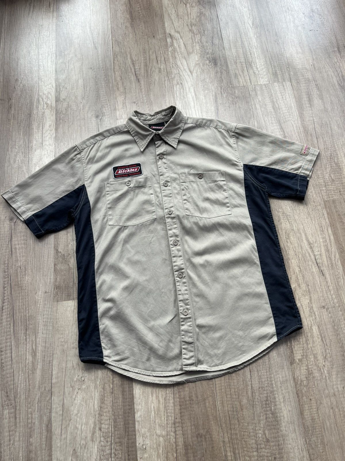 Dickies × Vintage Dickies Short Sleeve Shirt Beige Cotton Size M Size US M / EU 48-50 / 2 - 1 Thumbnail