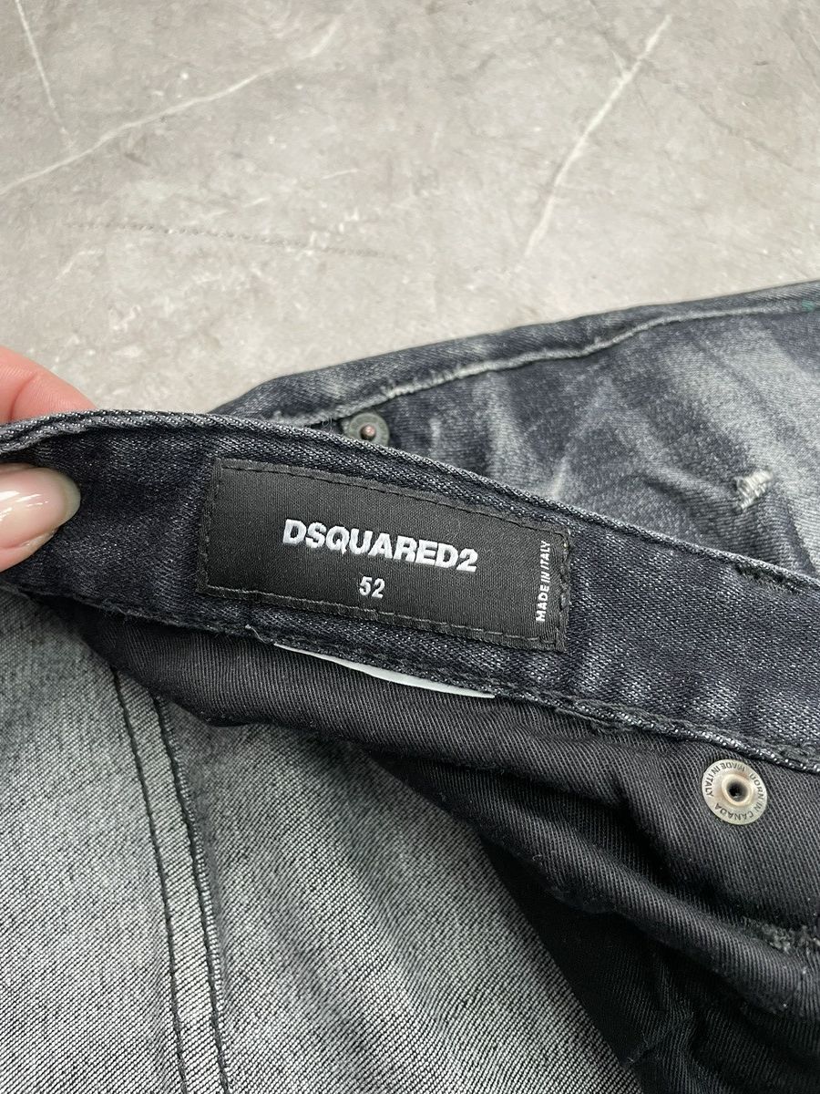 Dsquared2 Dsquared2 Stretch Jeans Distressed Black Pants Size US 34 / EU 50 - 6 Thumbnail
