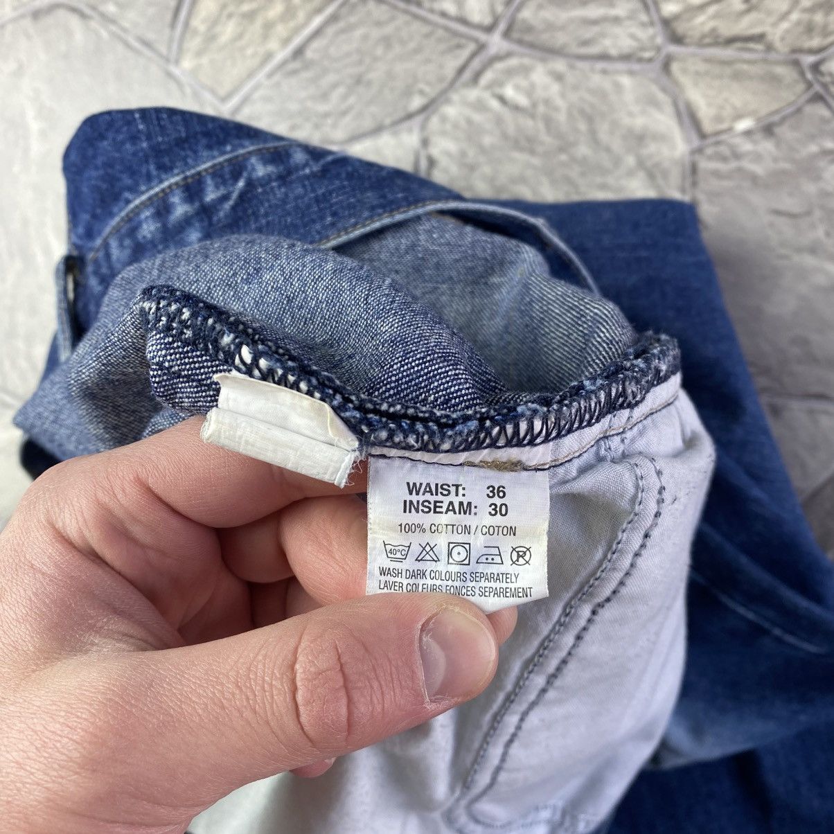 Yves Saint Laurent Vintage Yves Saint Laurent Jeans YSL Denim Jeans Big Logo Size US 36 / EU 52 - 13 Thumbnail
