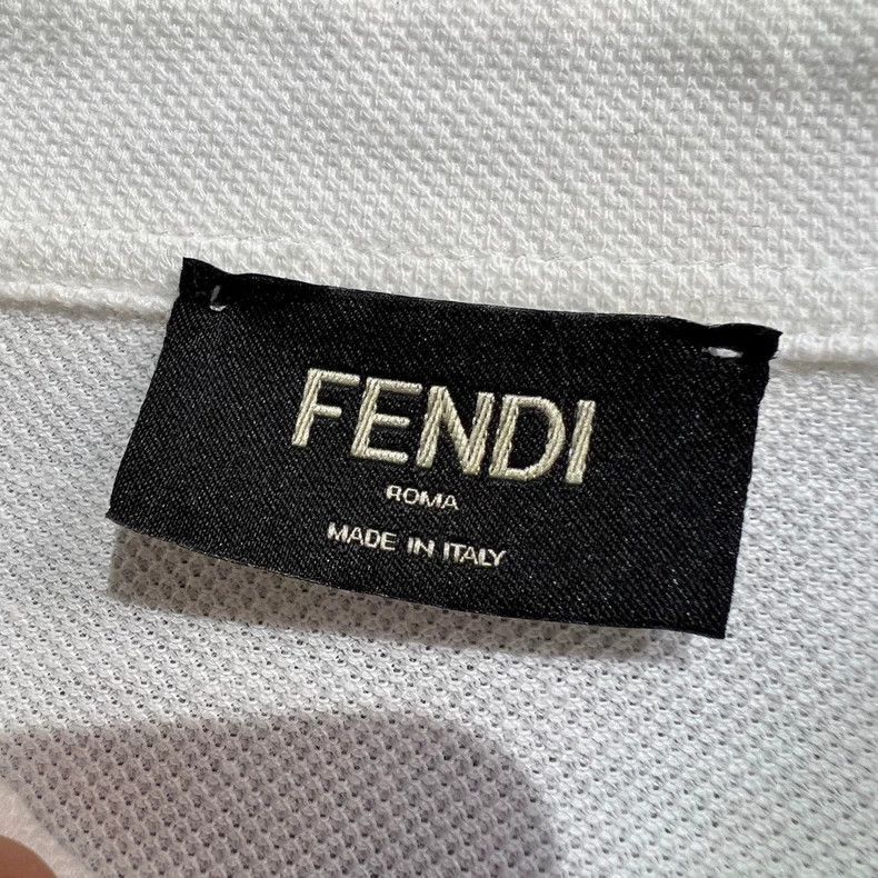 Fendi Fendi White Polo Short Sleeve Shirt Size US S / EU 44-46 / 1 - 4 Thumbnail