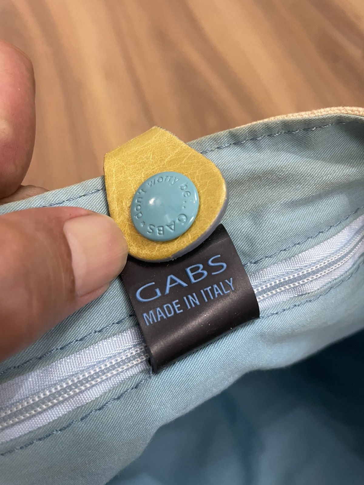 Other GABS Italy Artisan Tote | Mustard Hide & Canvas Body Size ONE SIZE - 5 Thumbnail
