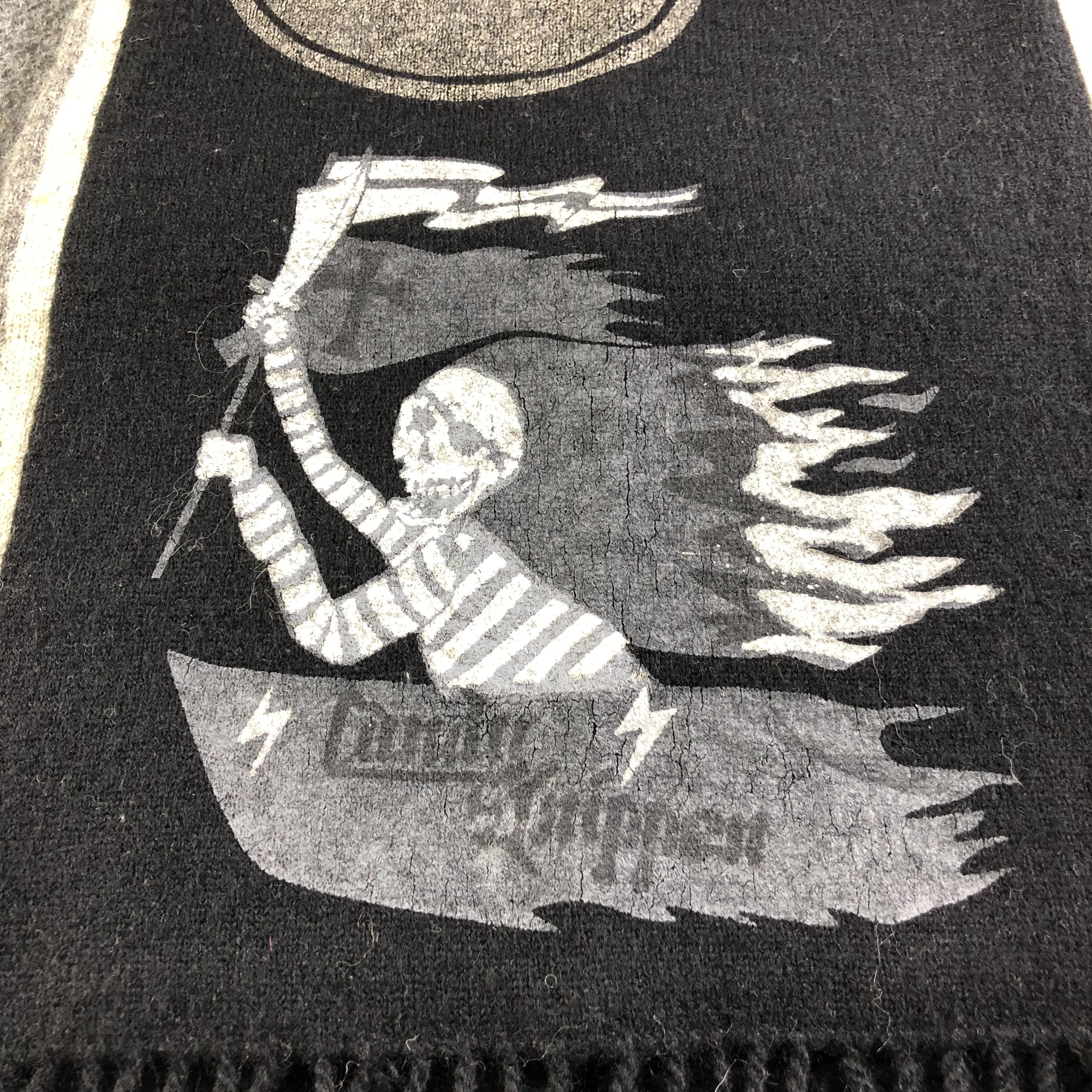 Vintage Candy Stripper Wool Scarf Muffler V1907 Size ONE SIZE - 3 Thumbnail