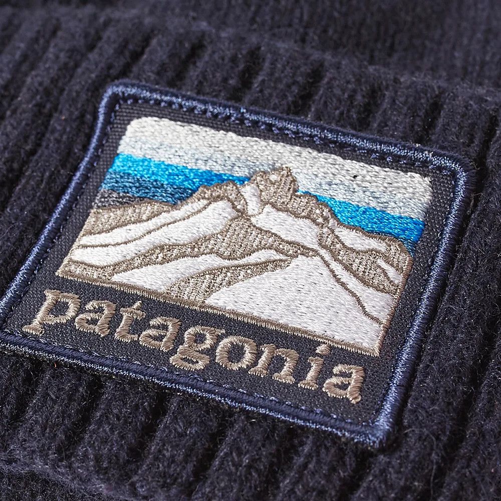Patagonia Patagonia Brodeo Beanie Line Logo Ridge Navy Unisex Size ONE SIZE - 2 Thumbnail
