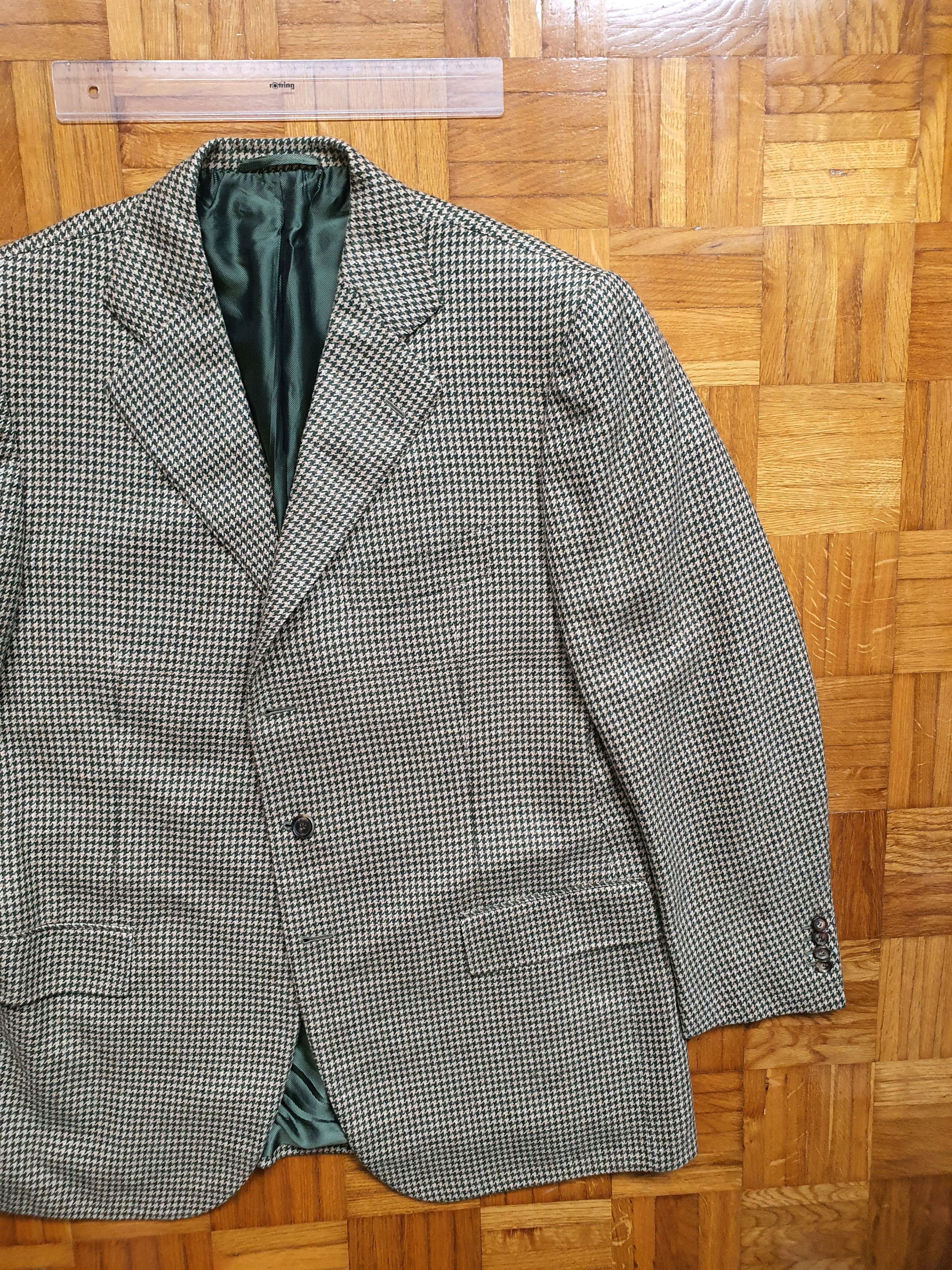 Cesare Attolini 100% Cashmere Houndstooth Sports Coat Jacket - Sz IT 56 Size 46R - 3 Thumbnail