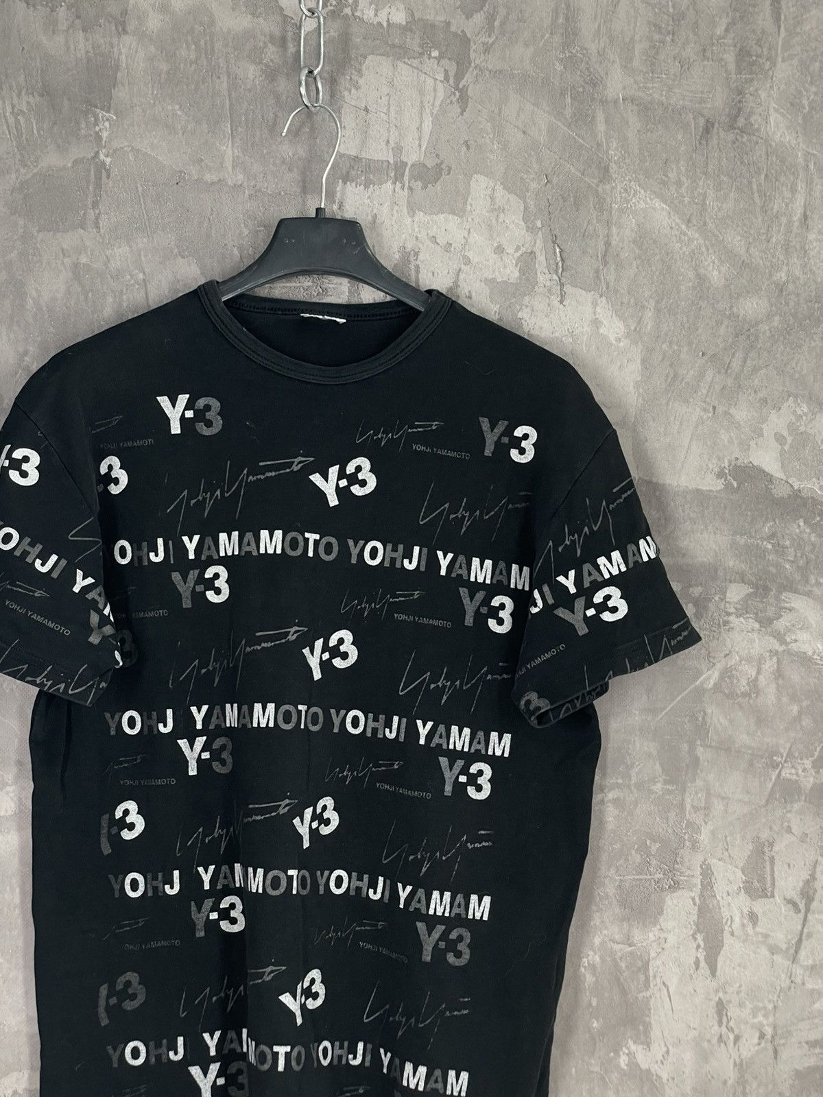 Y-3 Y-3 x Yohji Yamamoto multi logo Rare Japanese t-shirt Size US M / EU 48-50 / 2 - 4 Thumbnail