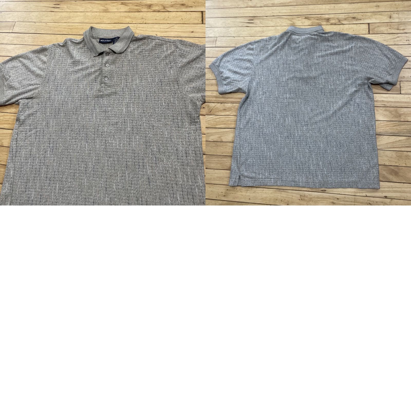 Vintage VINTAGE Puritan Polo Shirt Knit Textured Y2k Cotton Short Sleeve Button Brown Blue Yellow Spec 3D XL Mens Size US XL / EU 56 / 4 - 11 Thumbnail