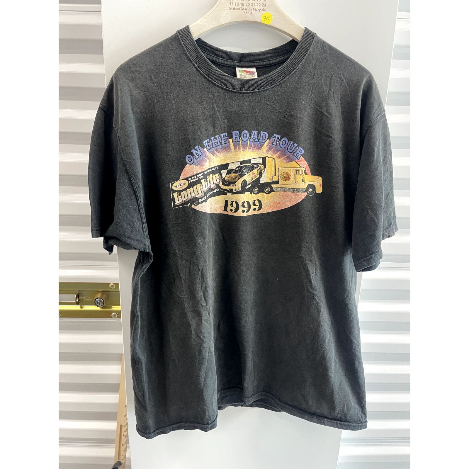 Fruit Of The Loom VTG 1999 PENZOIL NASCAR x HARLEY DAVIDSON LONG LIFE ON THE R Size US XL / EU 56 / 4 - 1 Thumbnail