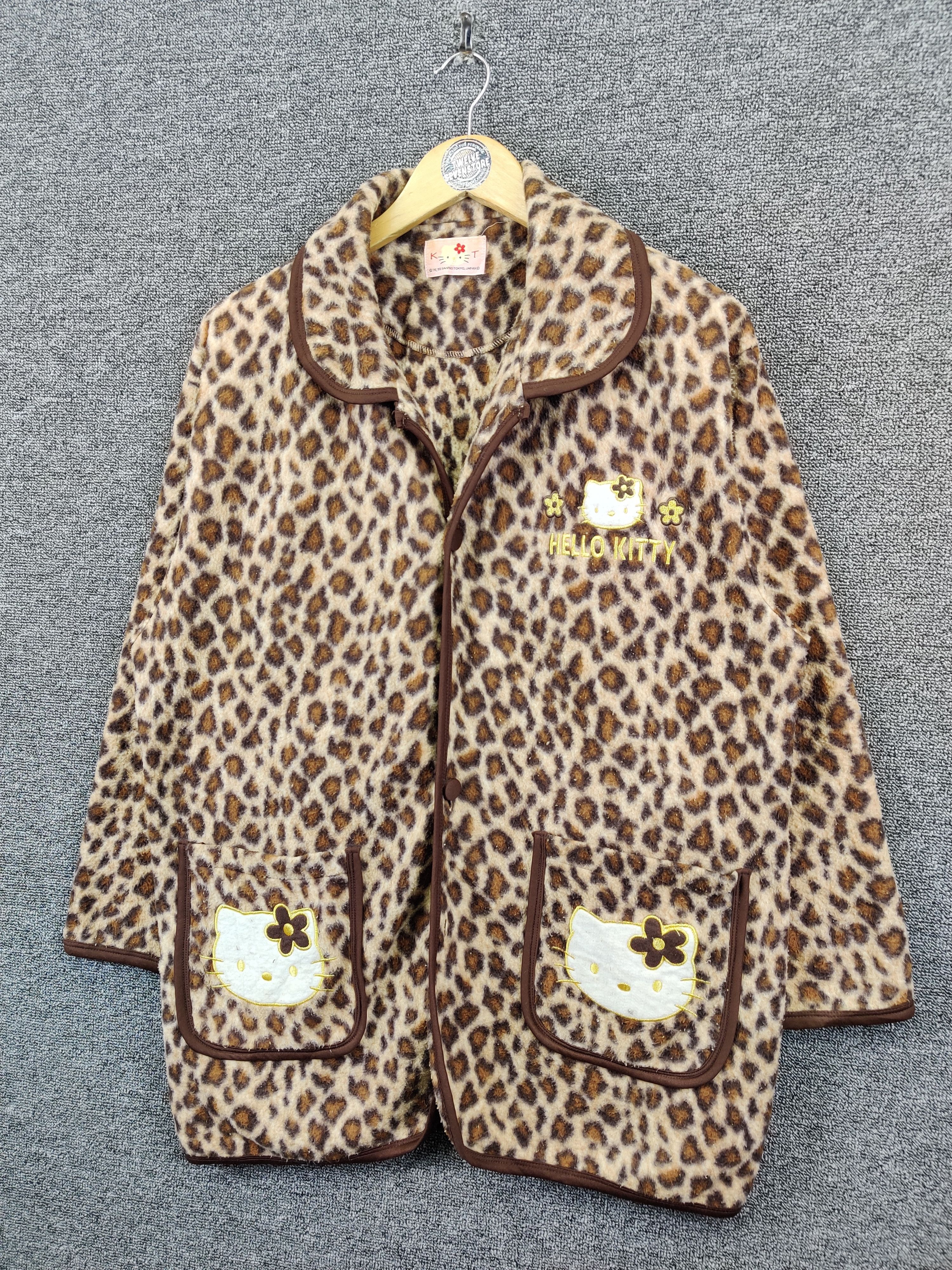 Cartoon Network Vintage Hello Kitty Leopard Fleece Sleepwear Size US L / EU 52-54 / 3 - 2 Thumbnail