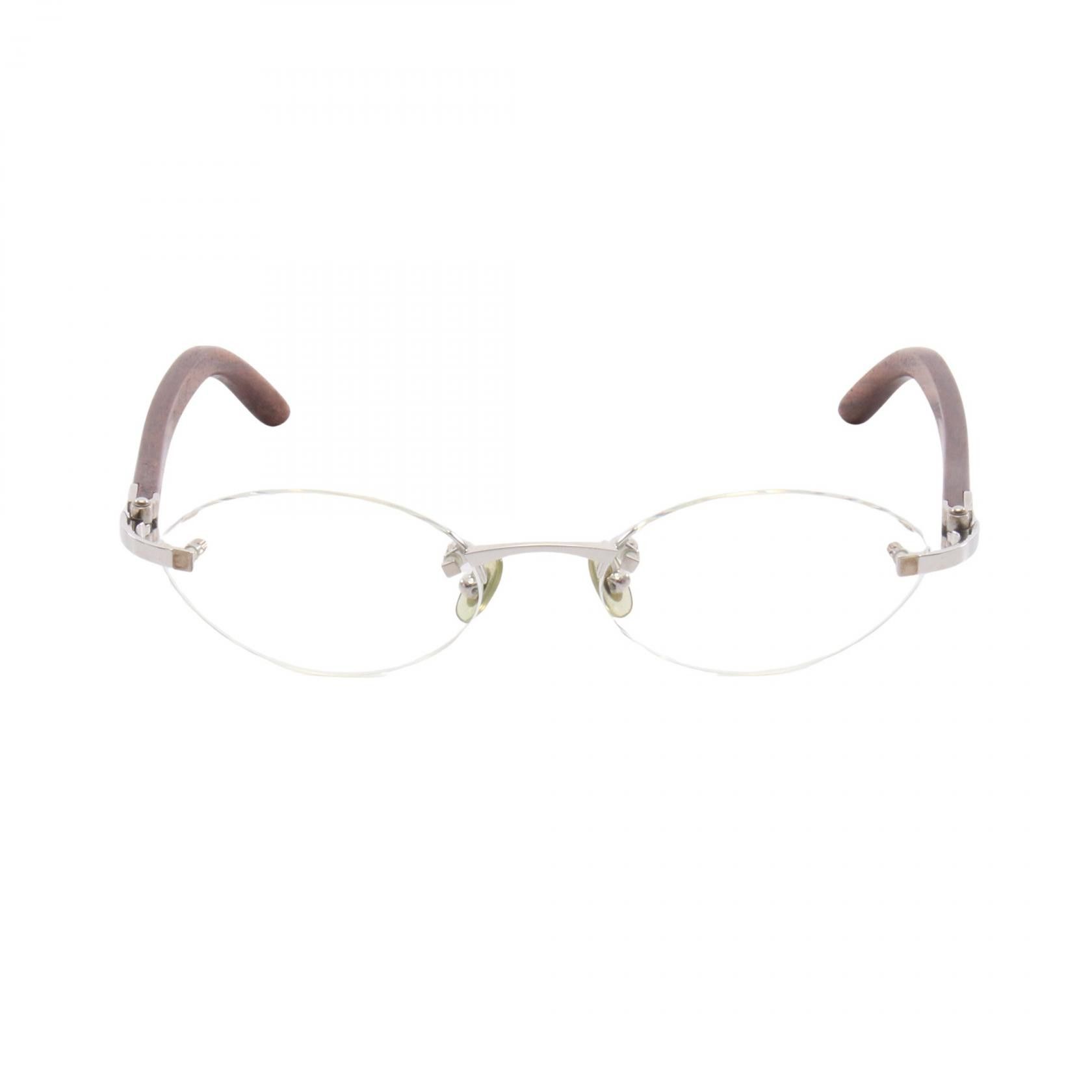 Cartier Cartier Cartier Rimless Wood Metal Glasses Plant-based Glasses DUTY FREE for USA Size ONE SIZE - 1 Thumbnail