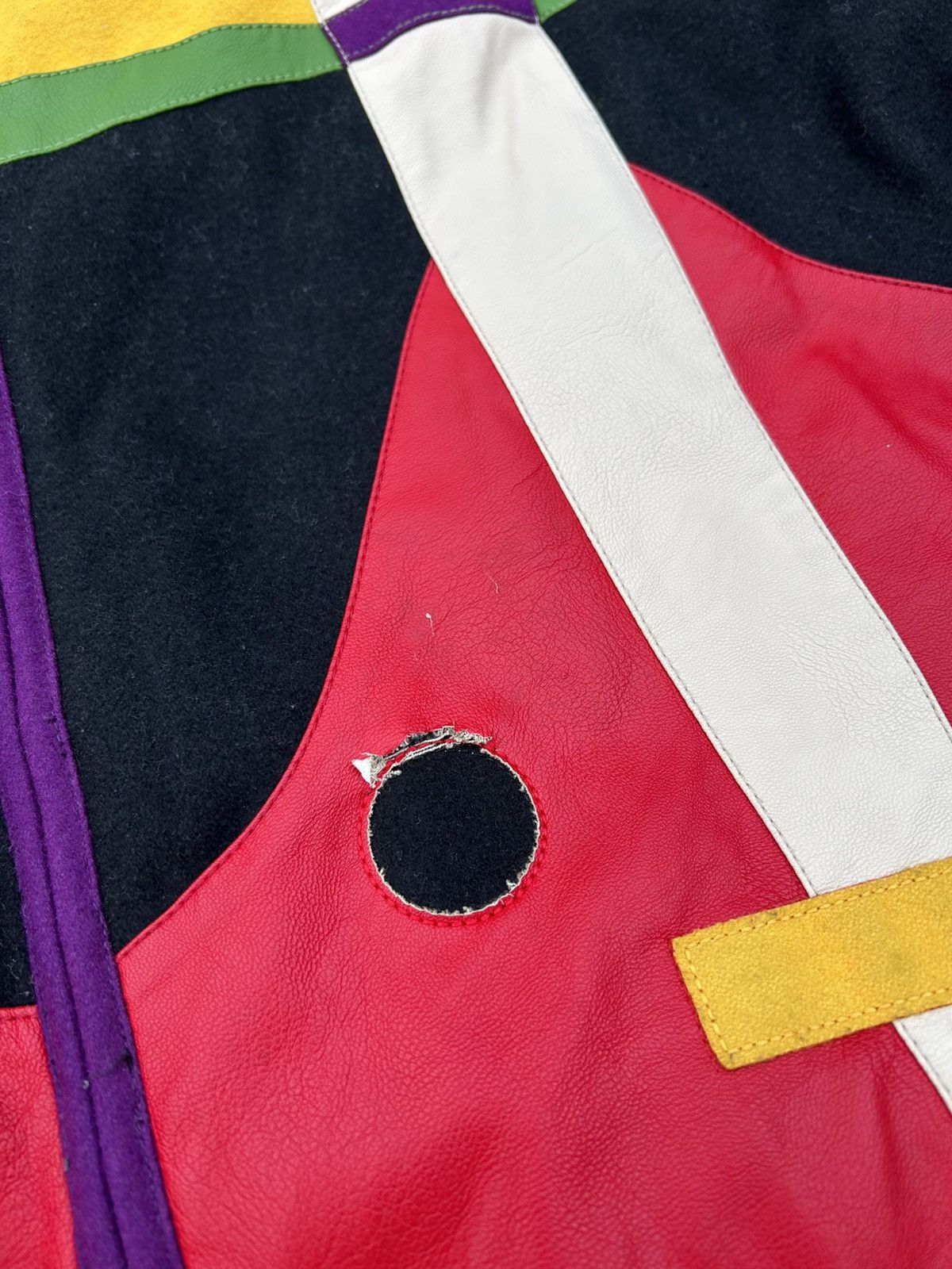 Pelle Pelle Pelle Pelle 1978 Multicolor Wool Bomber Jacket Size US XL / EU 56 / 4 - 2 Thumbnail