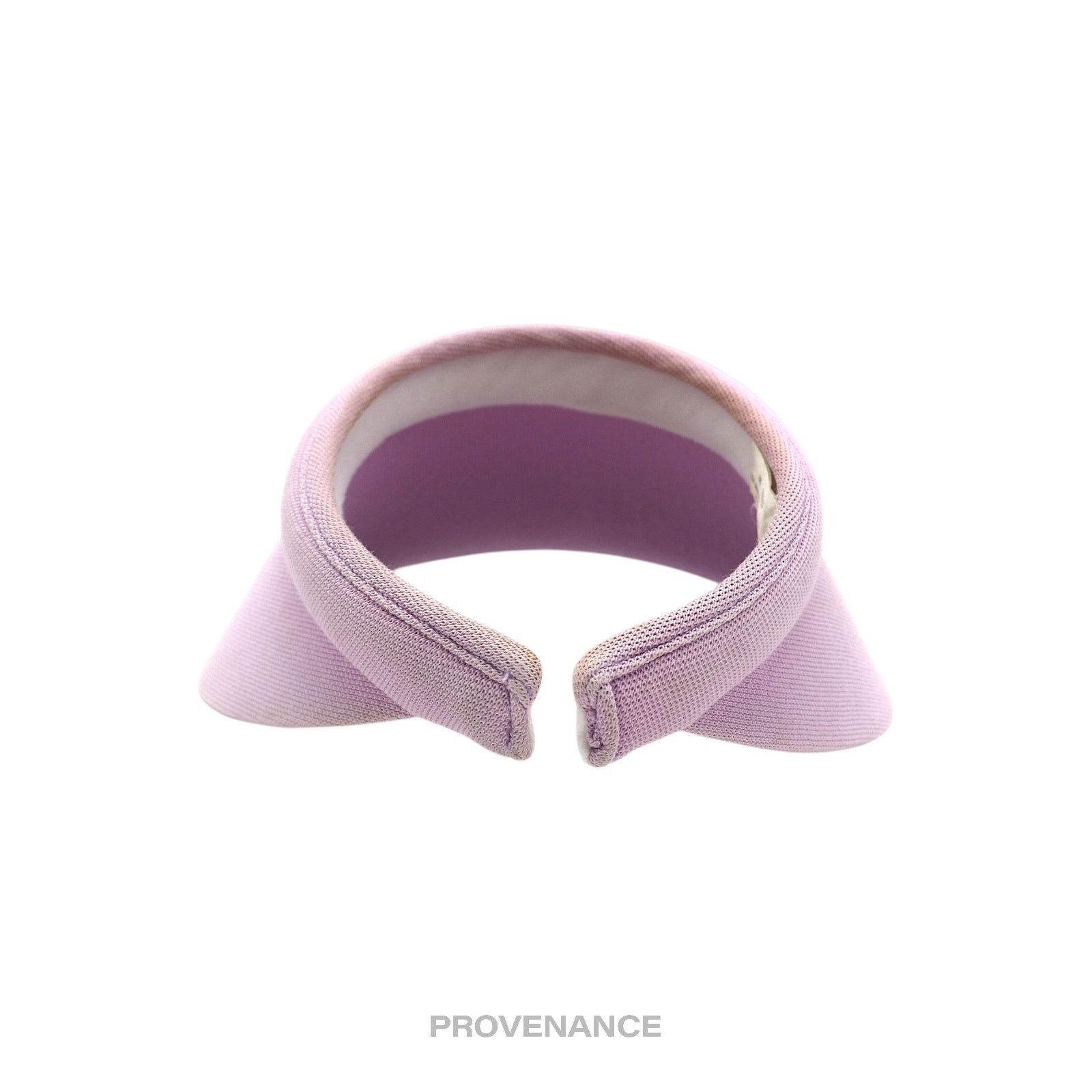 Balenciaga 🔴 Balenciaga Logo Embroidered Visor - Lavender Geometric Size ONE SIZE - 9 Thumbnail