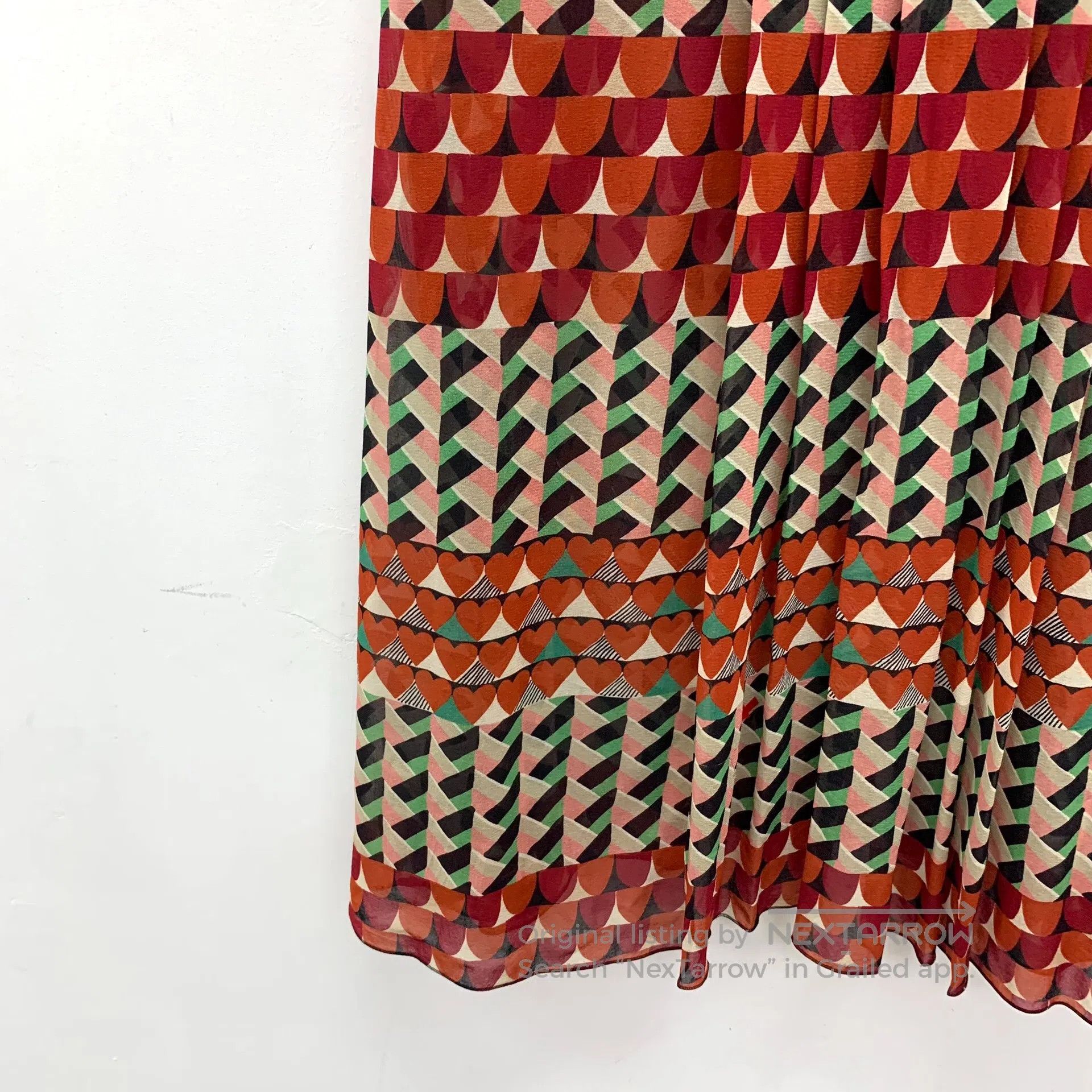 Valentino Valentino Multicolor geometric pattern printed pure mulber Size S / US 4 / IT 40 - 4 Thumbnail