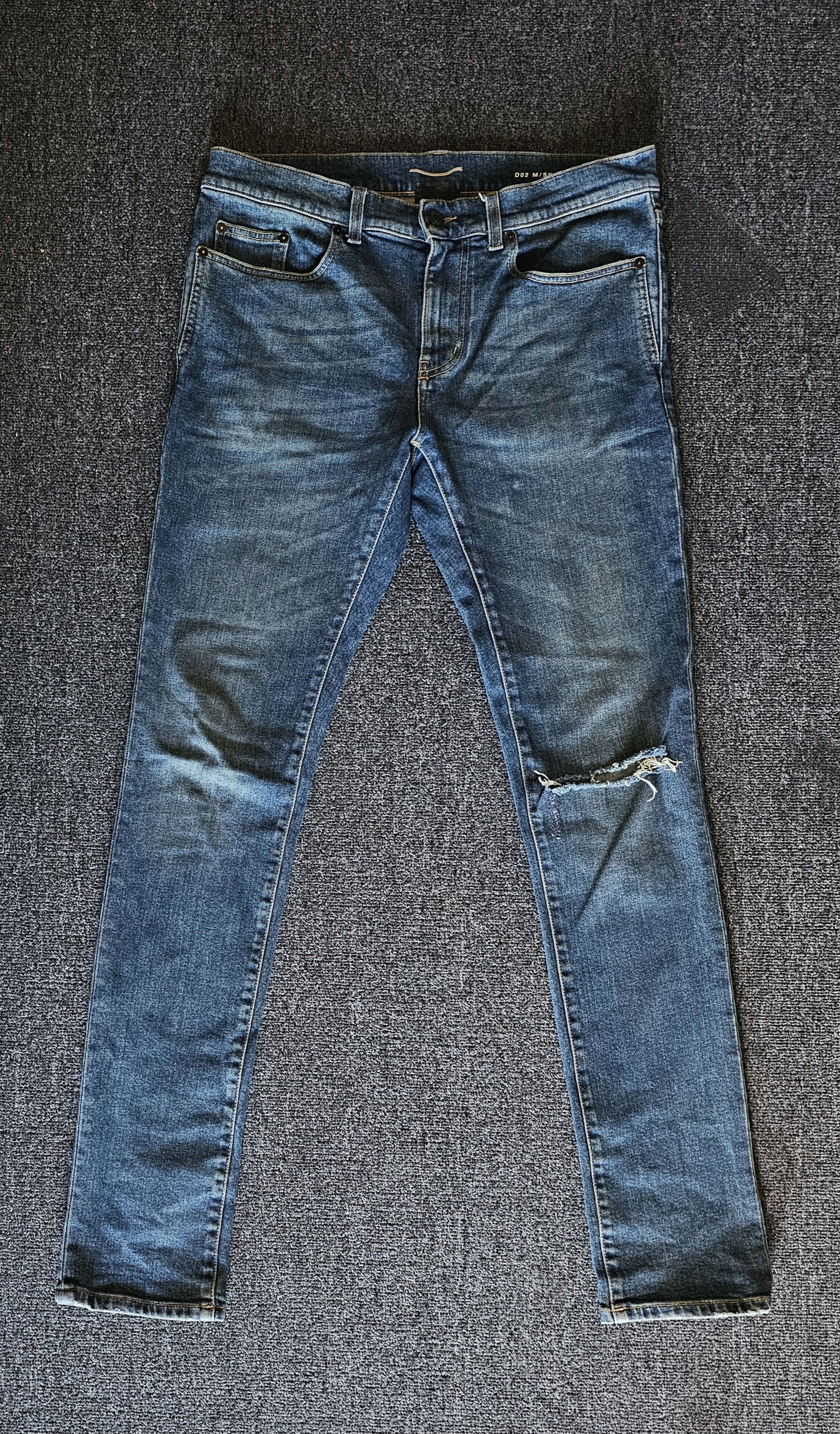 Saint Laurent Paris Saint Laurent Men's D02 Jeans Size 31 Size US 31 - 1 Thumbnail