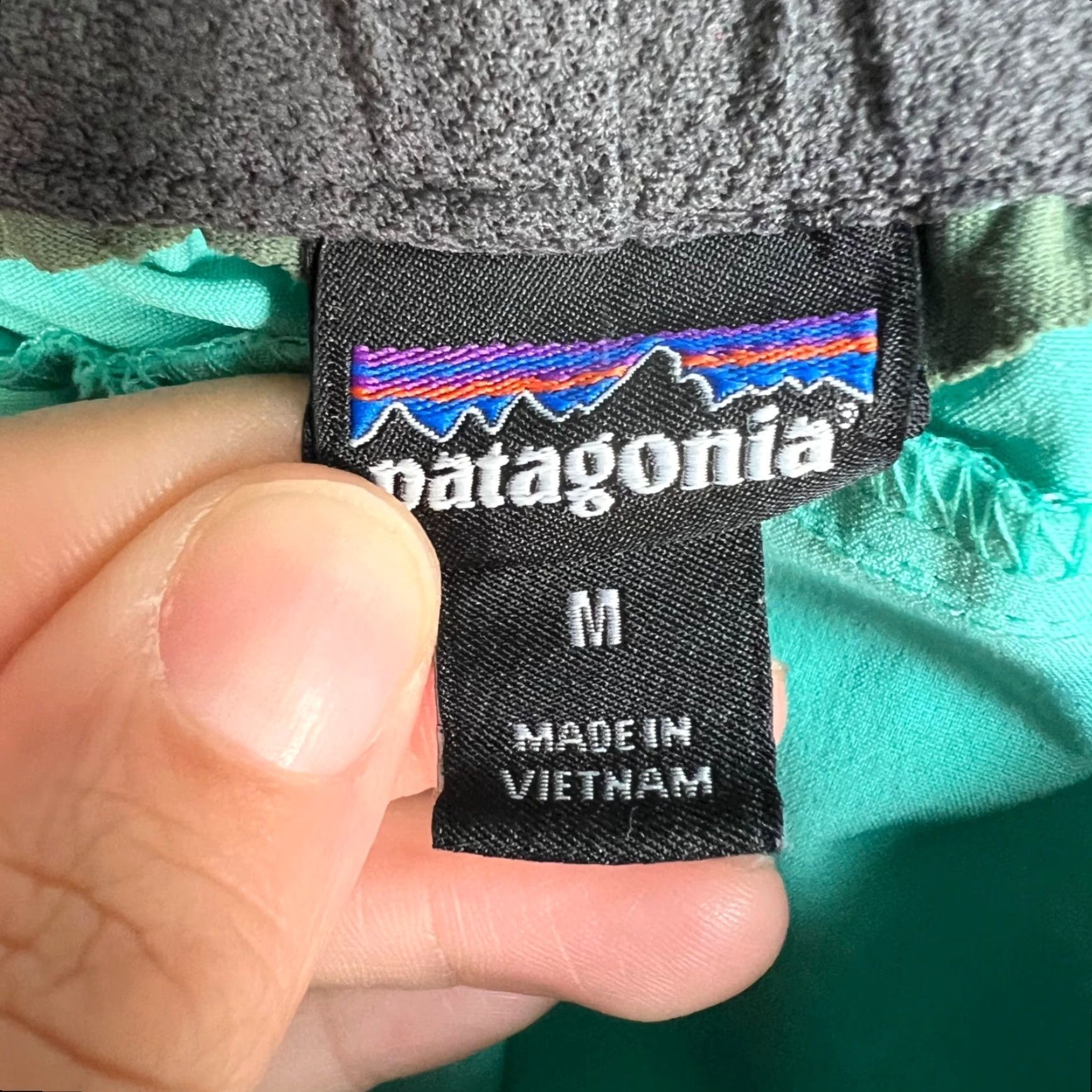 Patagonia VINTAGE Patagonia Skirt Womens Medium Turquoise Elastic Waist Pockets Athletic Short Read READ Size 32" / US 10 / IT 46 - 3 Thumbnail