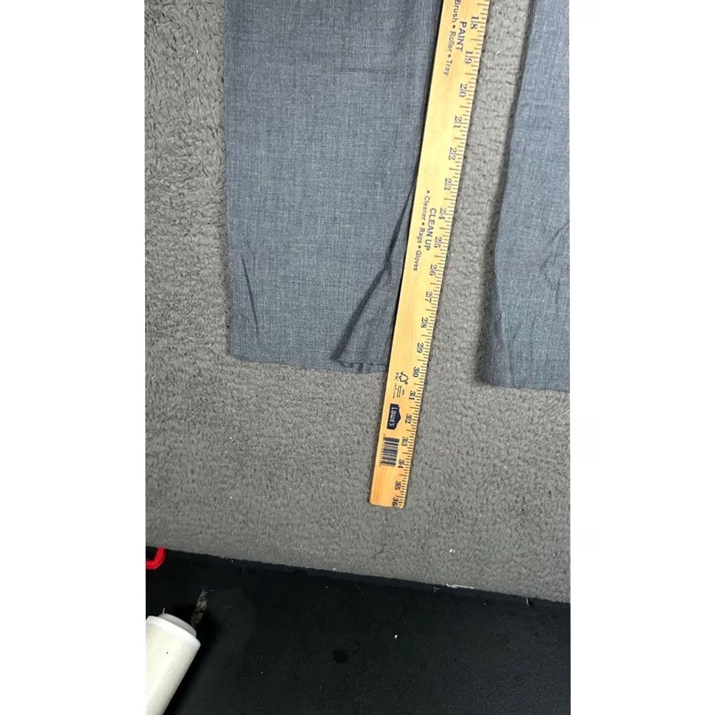 Perry Ellis Perry Ellis Portfolio Slim Fit Gray Dress Pants Business Trousers 36x32 Mens Size US 36 / EU 52 - 2 Thumbnail