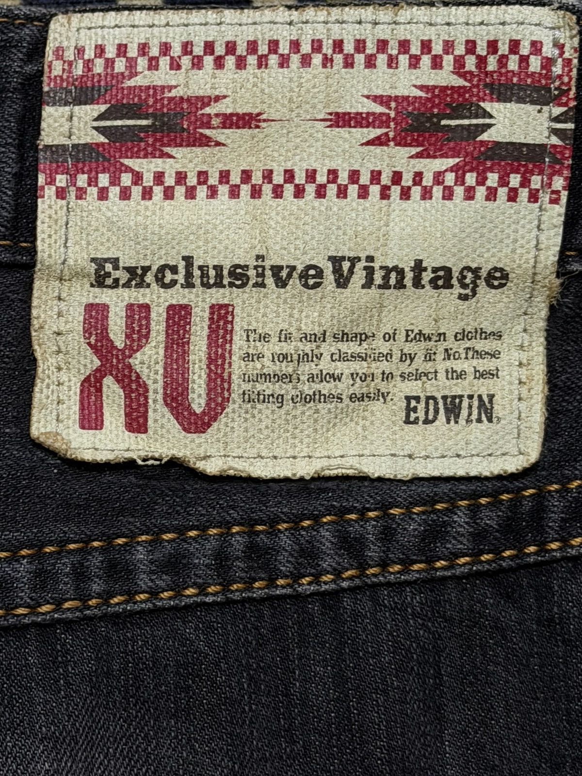 Edwin Vintage 90s Edwin Faded Wash Whiskers Wide Leg Baggy Jeans Size US 42 / EU 58 - 6 Thumbnail