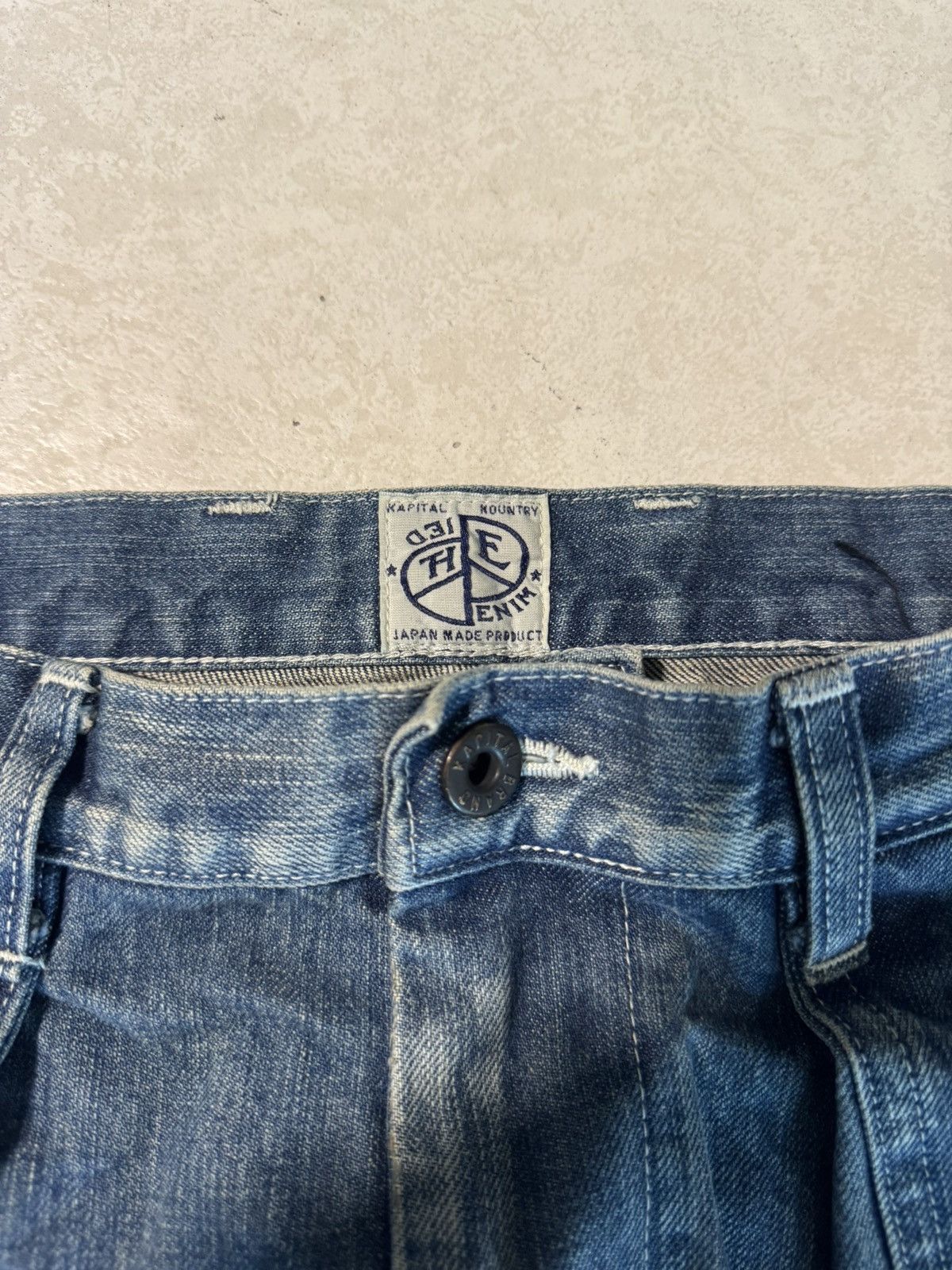 Kapital Kountry Kapital 14 oz Denim Fatigue Baggy Pants Size US 30 / EU 46 - 3 Thumbnail