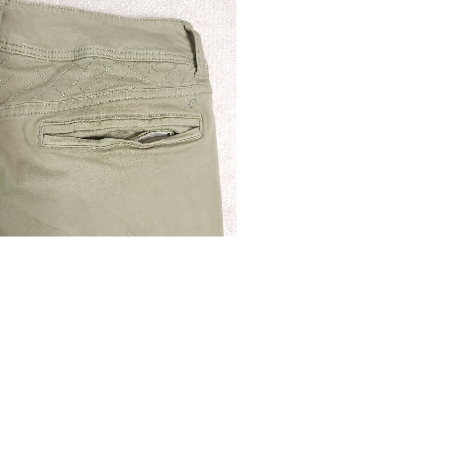 American Eagle Outfitters American Eagle Green Jegging Crop Super Stretch Women's 6 Hiking Outdoor Zipper Size 28" / US 6 / IT 42 - 9 Thumbnail