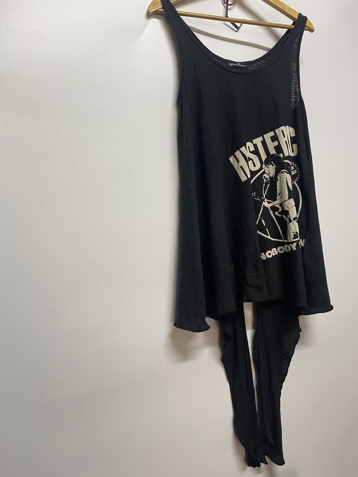 Hysteric Glamour × Japanese Brand Hysteric Glamour Tank Top Black One Sz Girl Star Nobody Know Size ONE SIZE - 6 Thumbnail