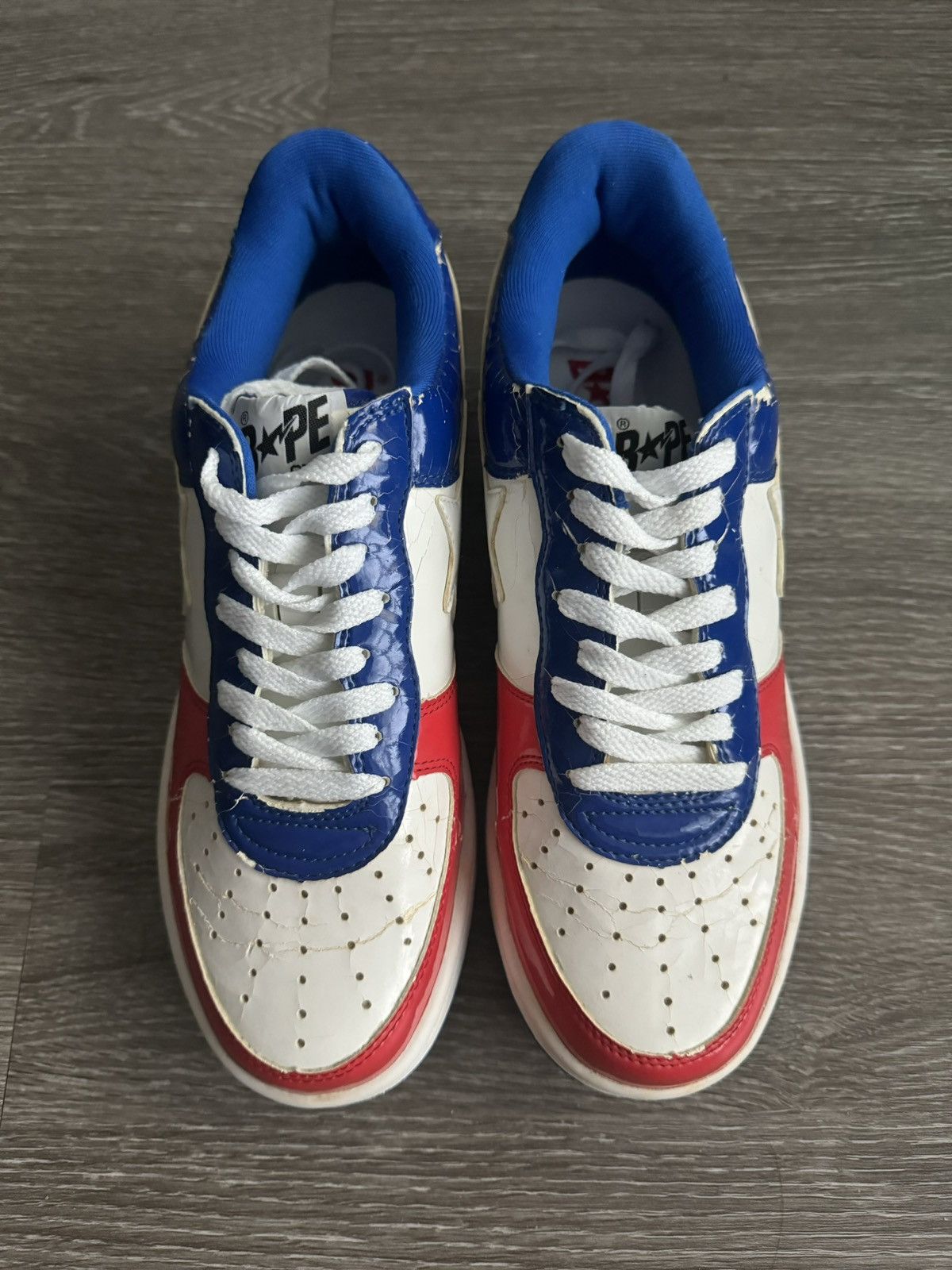 Bape 2006 Bapesta Red/Navy FS-001 Size US 8.5 / EU 41-42 - 4 Thumbnail