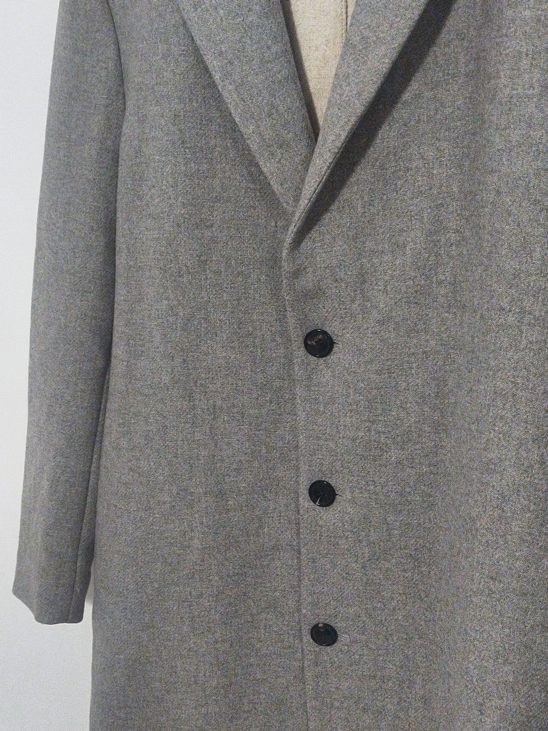 SALLE PRIVEE Salle Privée Tailored Wool Overcoat Light Grey Size US M / EU 48-50 / 2 - 6 Thumbnail