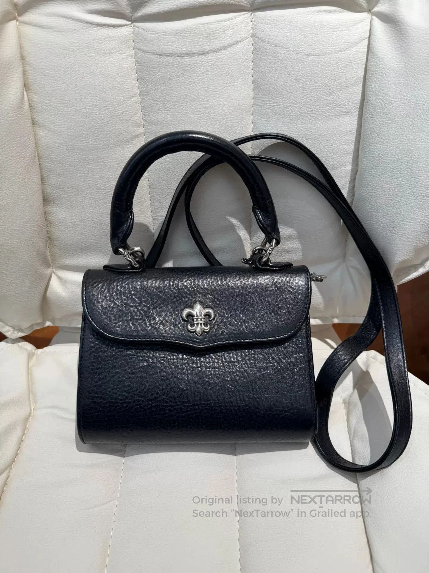 Chrome Hearts chrome hearts black handbag with shoulder strap. Size ONE SIZE - 1 Thumbnail
