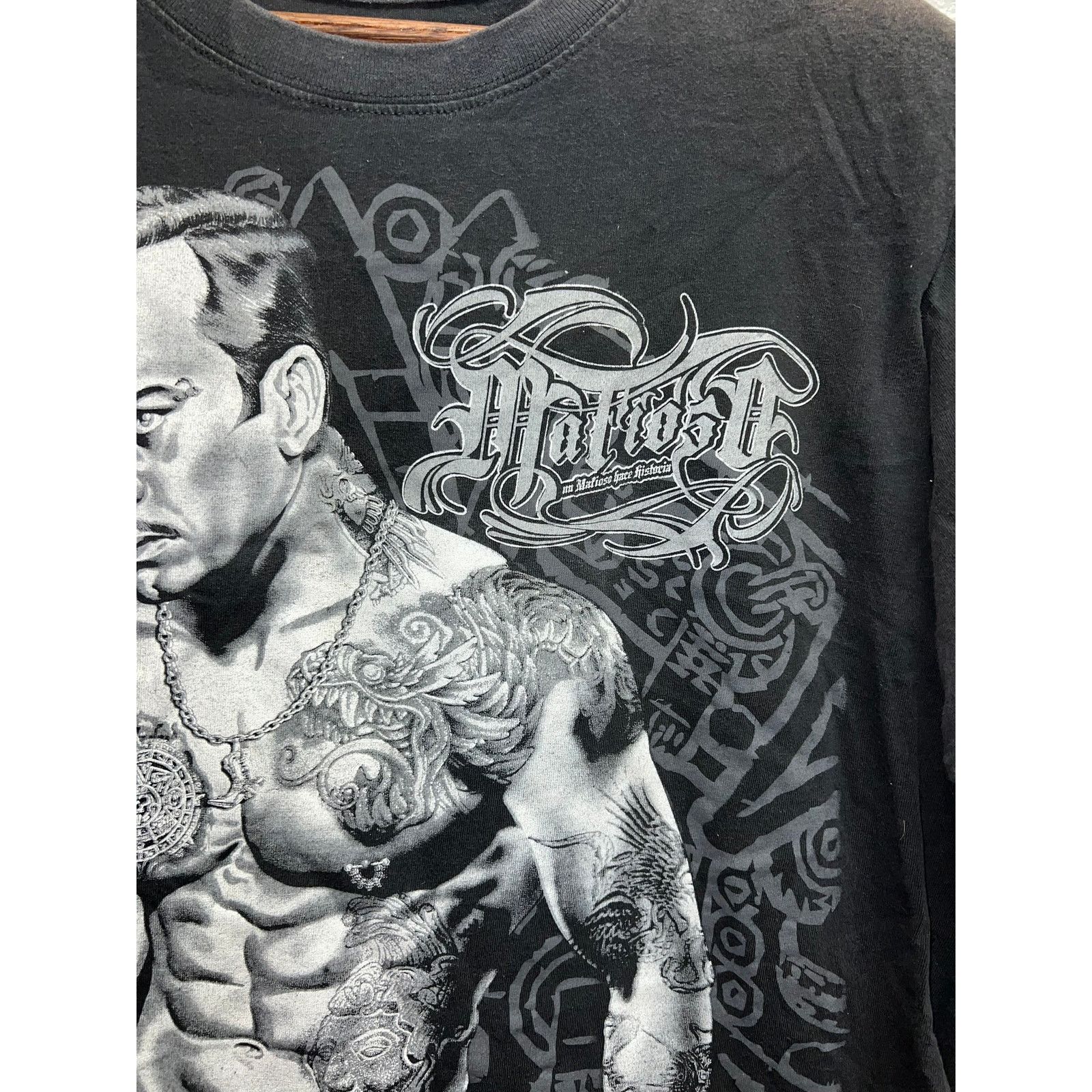 Vintage Mafioso El Mujertego Shirt Graphic Black Riviera Maya Tee L Size US L / EU 52-54 / 3 - 3 Thumbnail