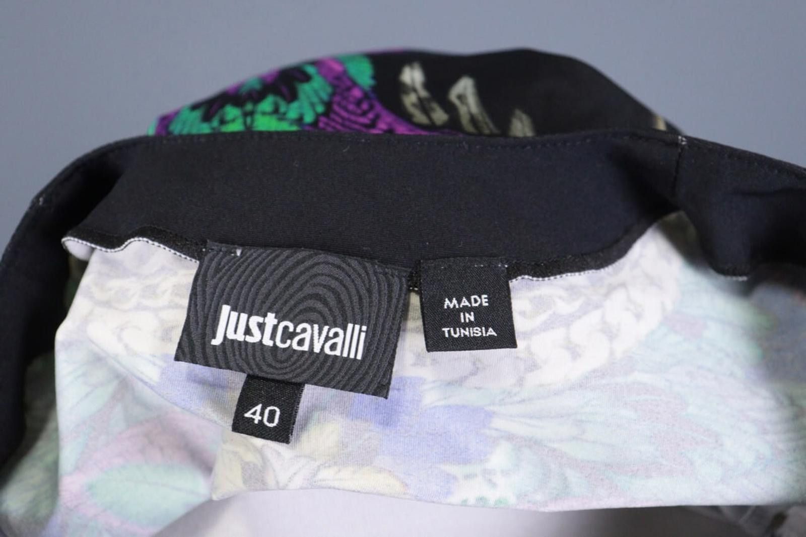 Just Cavalli Just Cavalli Black V-Neck Art Animals Knee Dress Size 40 Size M / US 6-8 / IT 42-44 - 11 Thumbnail