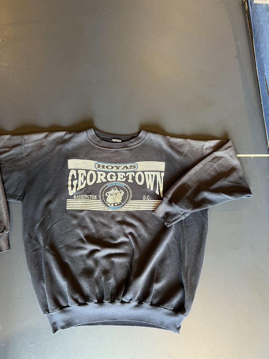 Vintage Georgetown Hoyas Distressed Vintage Crewneck Size US XL / EU 56 / 4 - 1 Thumbnail
