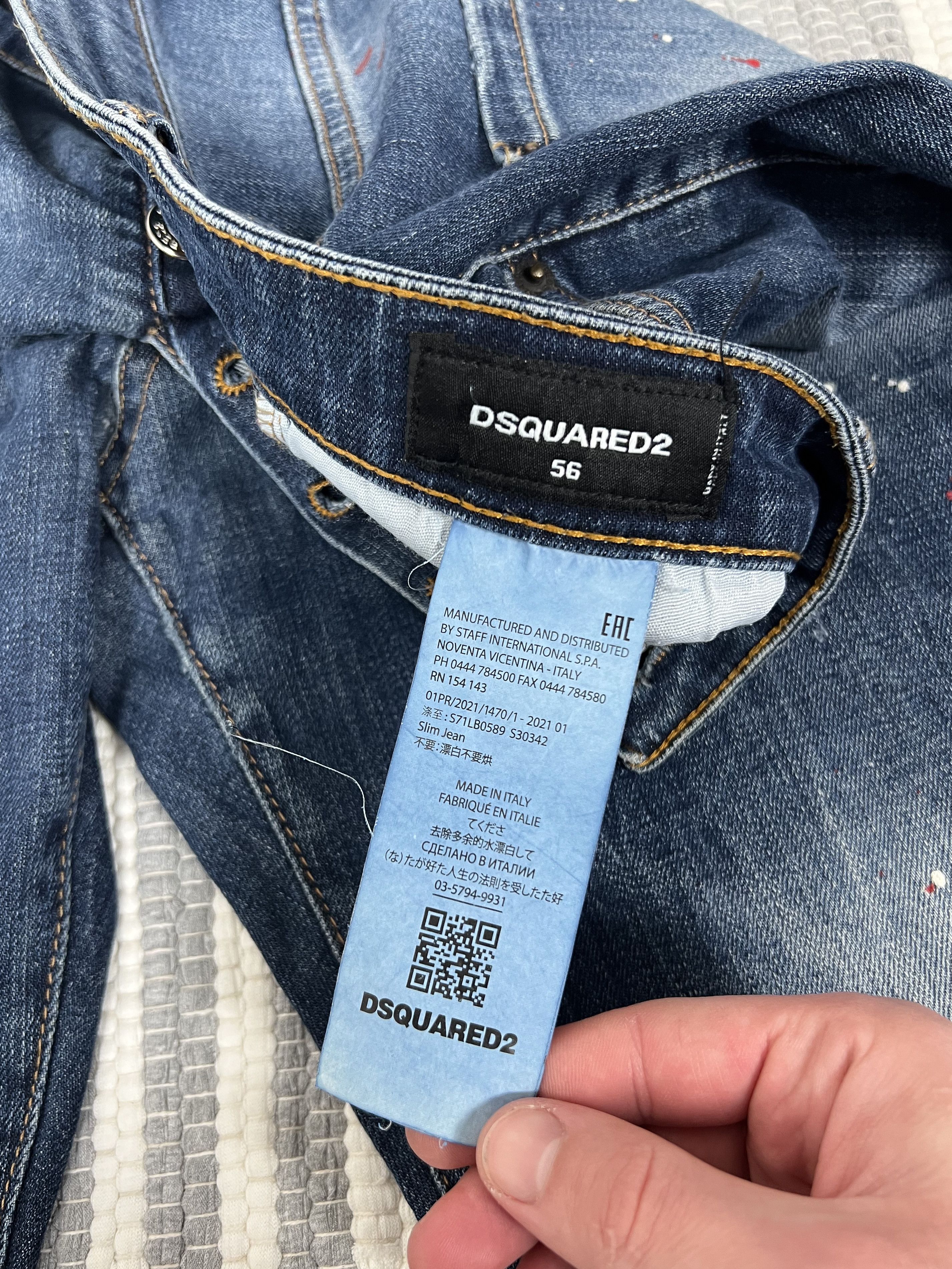 Dsquared2 Dsquared2 Skinny Blue Denim Jeans Size US 34 / EU 50 - 6 Thumbnail