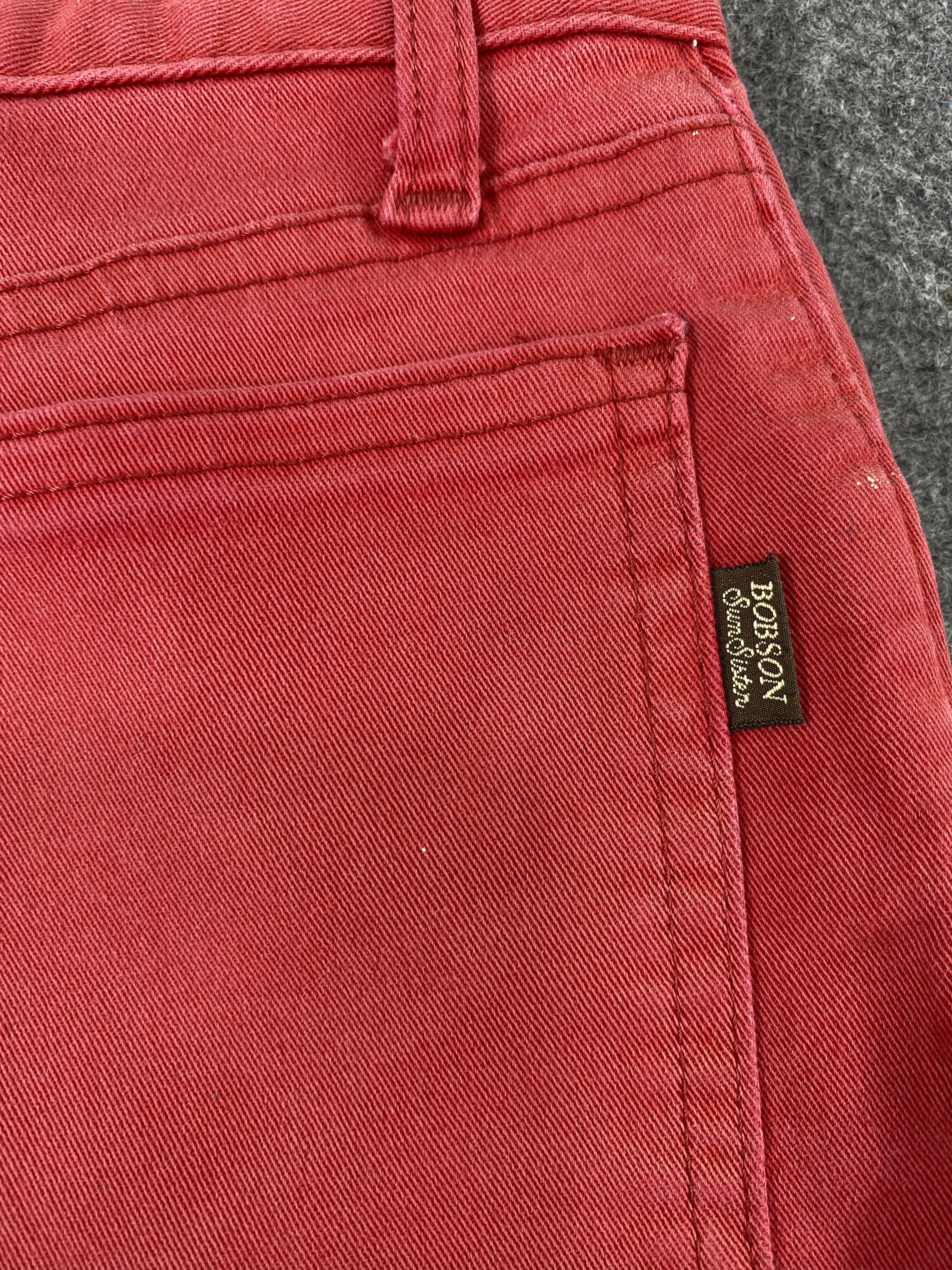 Japanese Brand Bobson Fit Red Jeans - J1043 Size 24" / US 00 / IT 34 - 11 Thumbnail