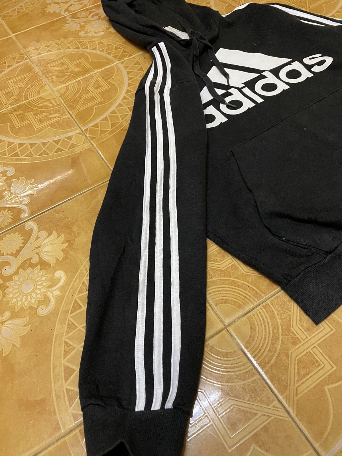 Adidas Adidas Stripped tee hoodies Size US L / EU 52-54 / 3 - 5 Thumbnail