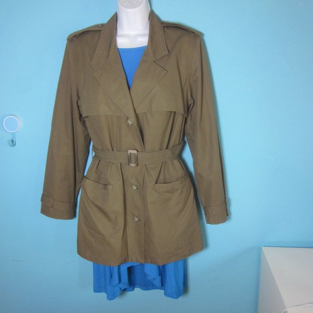 Banana Republic VINTAGE Late 70's Banana Republic Cotton Travel Trench Coat Size M / US 6-8 / IT 42-44 - 10 Thumbnail