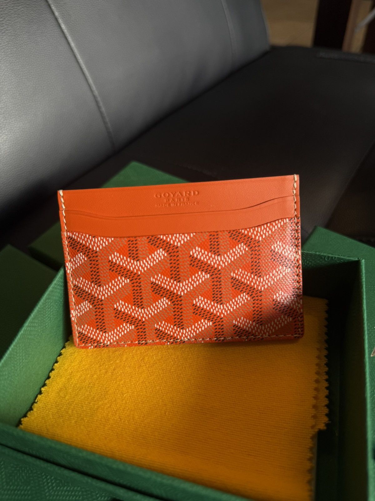 Goyard GOYARD Orange Card Holder NEW W BOX Authentic | Grailed