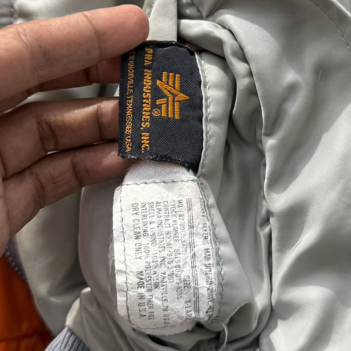 Alpha Industries VTG Alpha Industries Flyers Intermediate Ma-1 Bomber Jacket Size US XL / EU 56 / 4 - 22 Thumbnail