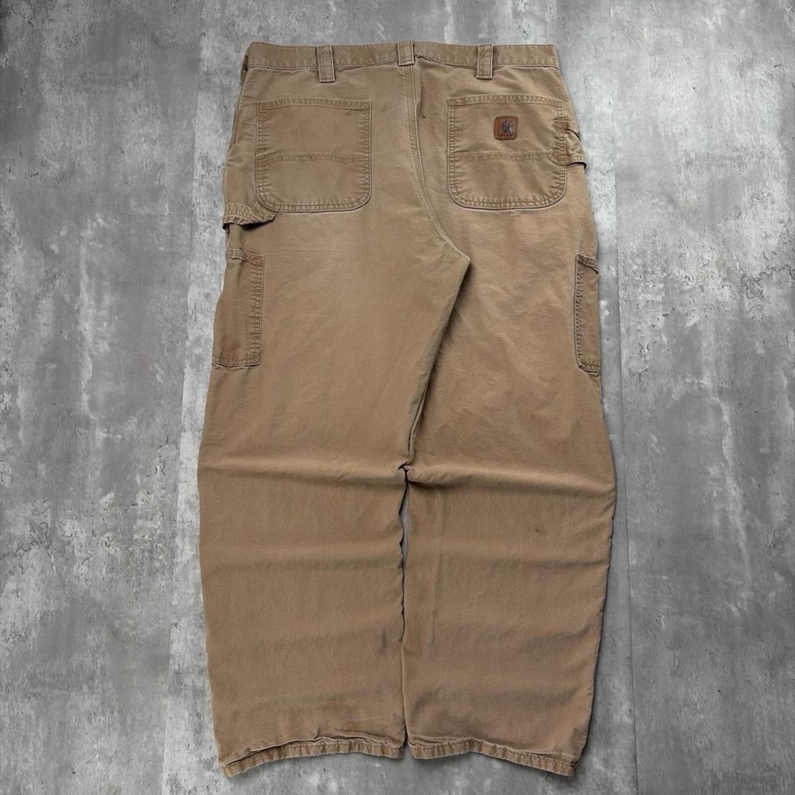Carhartt Y2K Tan Carhartt Grunge Baggy Carpenter Skater Pants Size US 38 / EU 54 - 1 Thumbnail