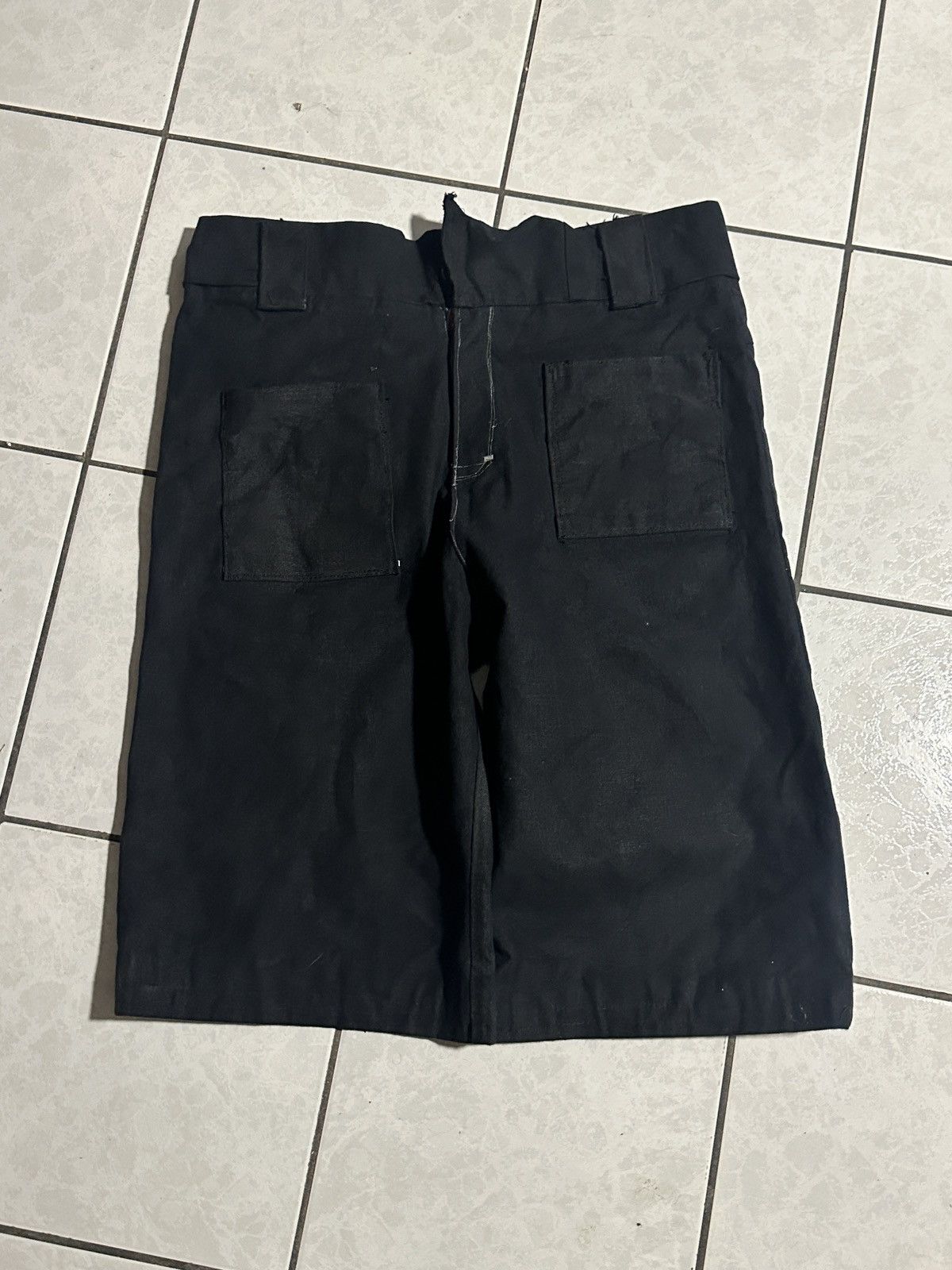 JNCO × Japanese Brand × Vintage 1/1 Black Baggy Jorts Size US 37 - 1 Thumbnail