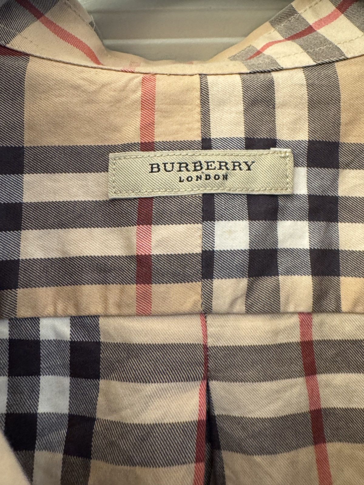 Burberry Burberry Cotton Check Short Sleeve Button Up Size US L / EU 52-54 / 3 - 7 Thumbnail