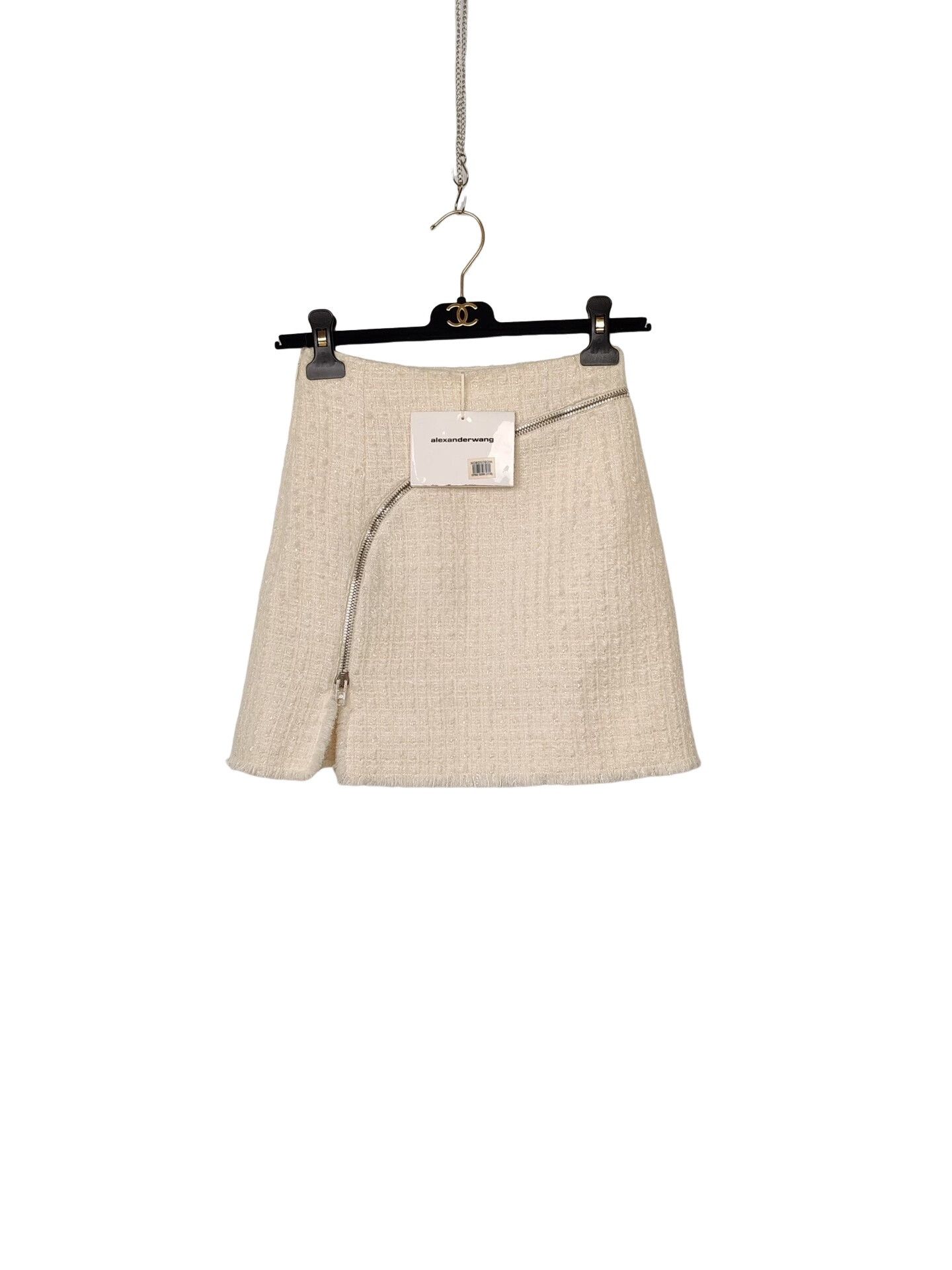 Alexander Wang Alexander Wang Tweed Zip Mini Skirt Size 0 Size 25" / US 0 / IT 36 - 1 Thumbnail