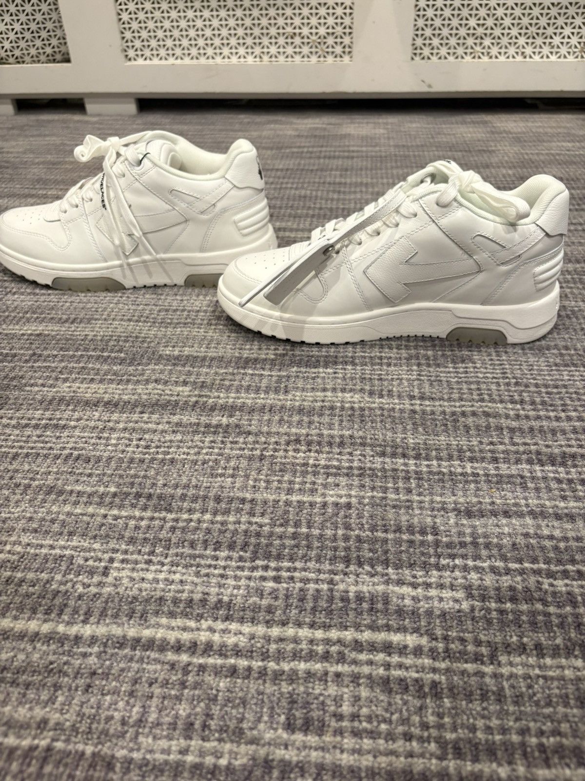 Off-White Off-White Out Of Office Leather Design Sneaker Men’s Size US 7.5 / EU 40-41 - 5 Thumbnail