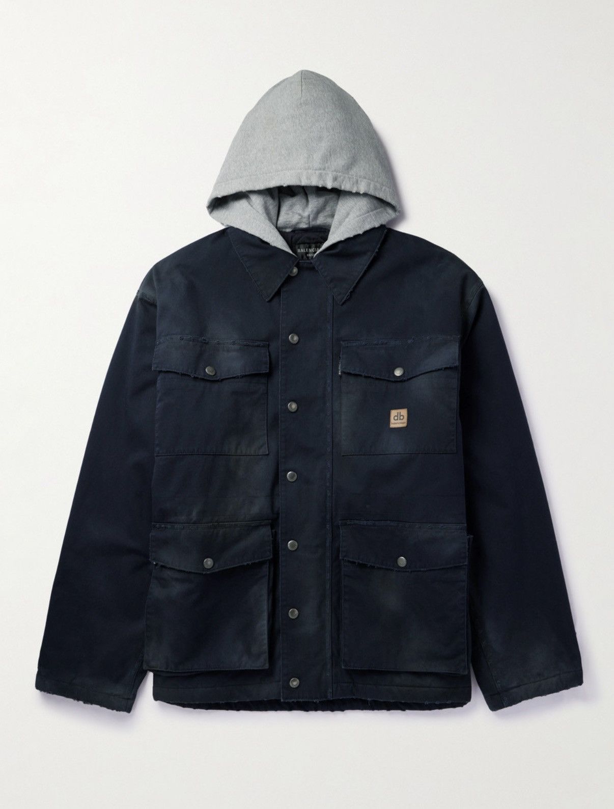 Balenciaga FW23 $3.5k 🤑 Balenciaga double B workwear jacket coat parka Size US L / EU 52-54 / 3 - 24 Thumbnail