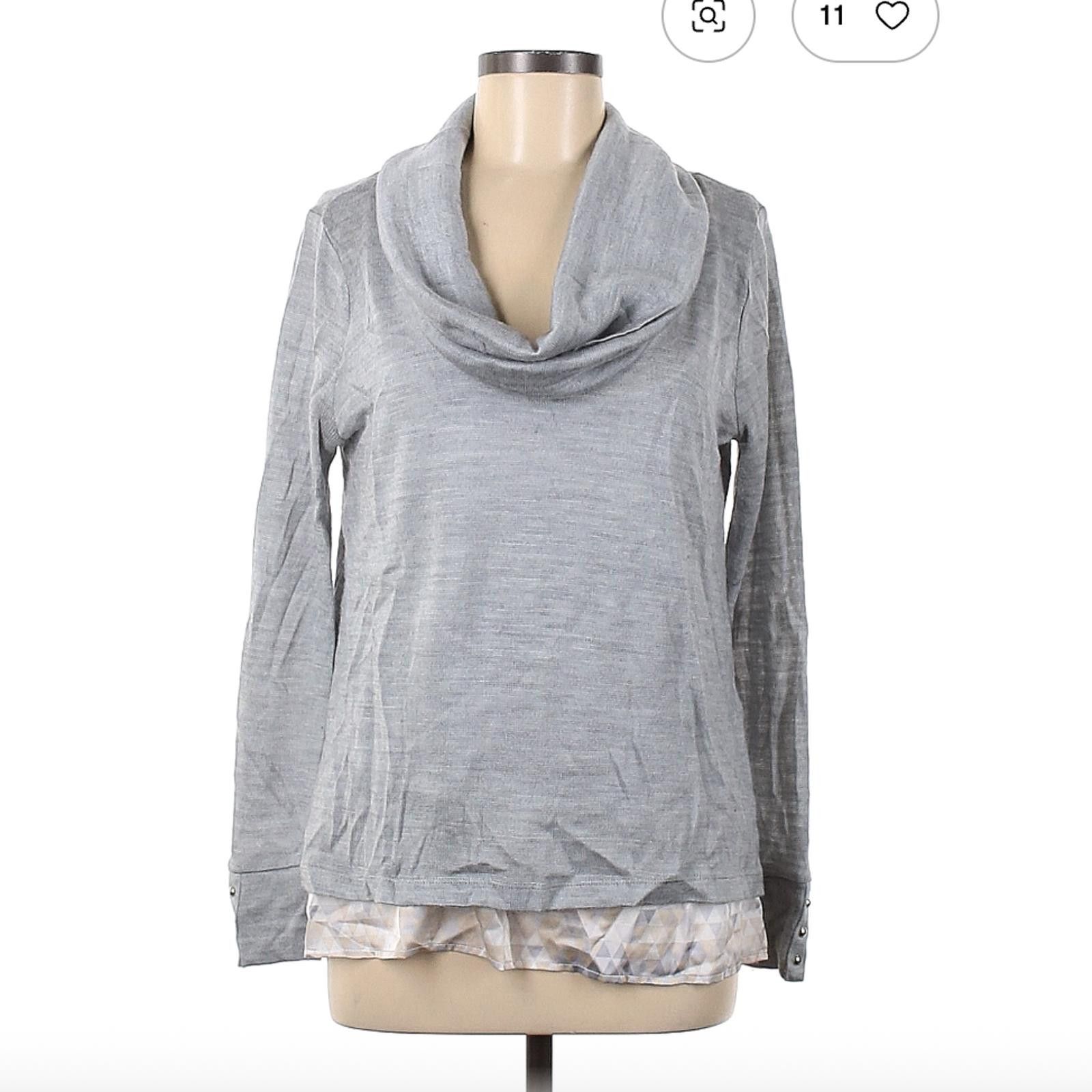 Other White House Black Market Gray Pullover Sweater Size M Size M / US 6-8 / IT 42-44 - 1 Thumbnail