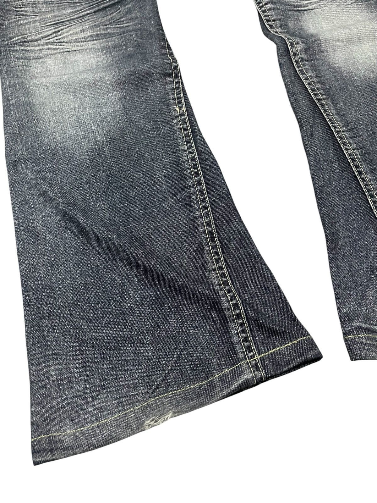 Tete Homme × Tornado Mart Michel Klein Japan Panel Spiral Flared Denim Jeans Size US 30 / EU 46 - 17 Thumbnail