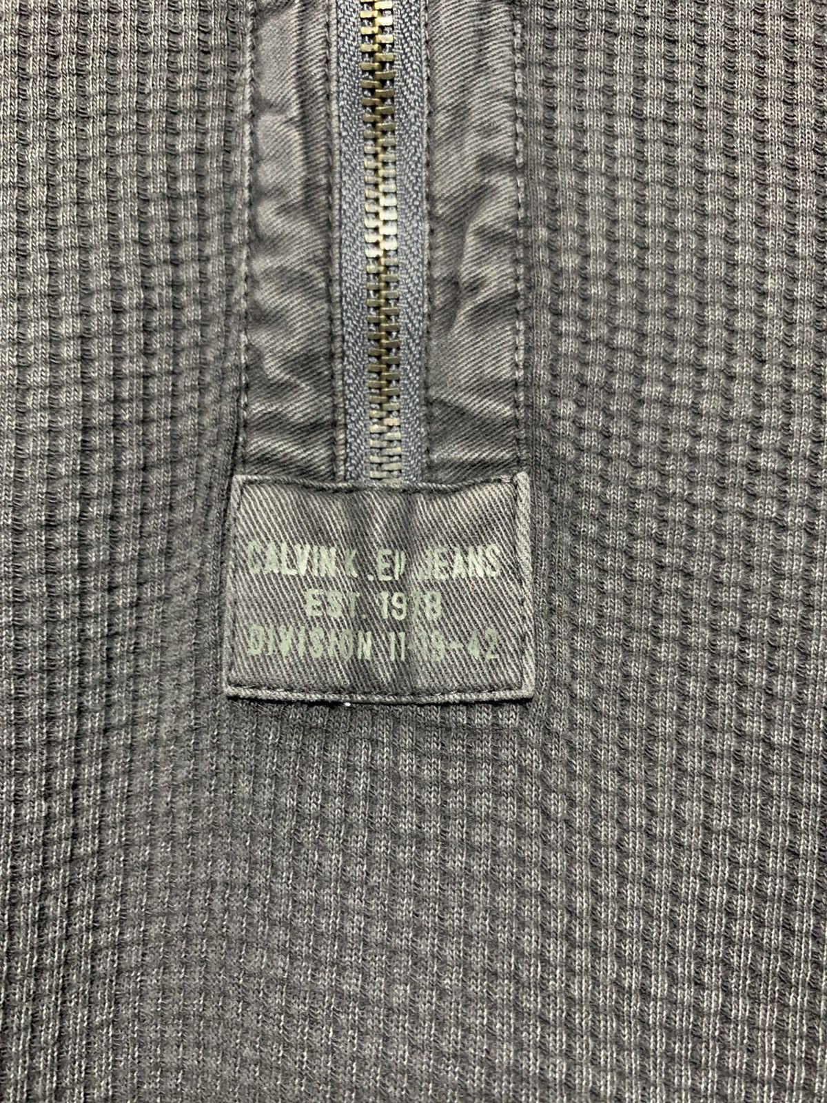 Calvin Klein Archive Y2k Calvin Klein zip turtle neck thermal longsleeve Size US L / EU 52-54 / 3 - 5 Thumbnail